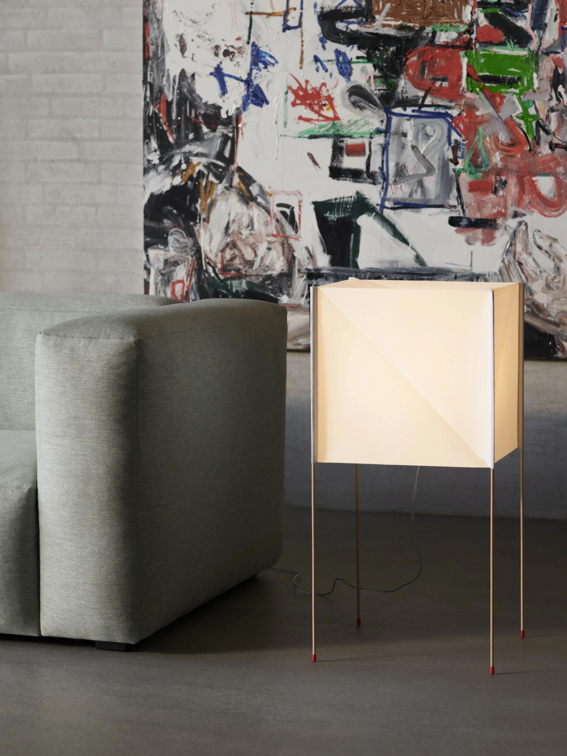 Paper Cube Floor Lamp