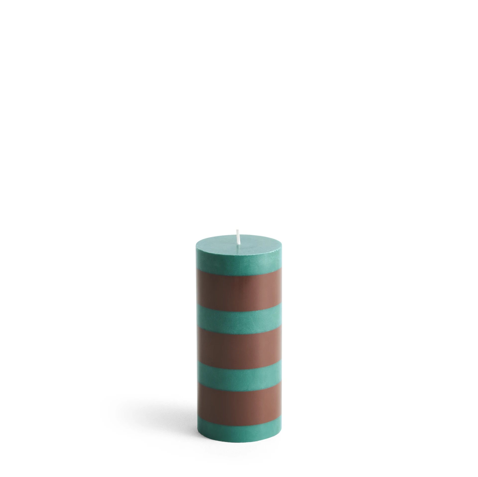Column Candle Small Green and brown