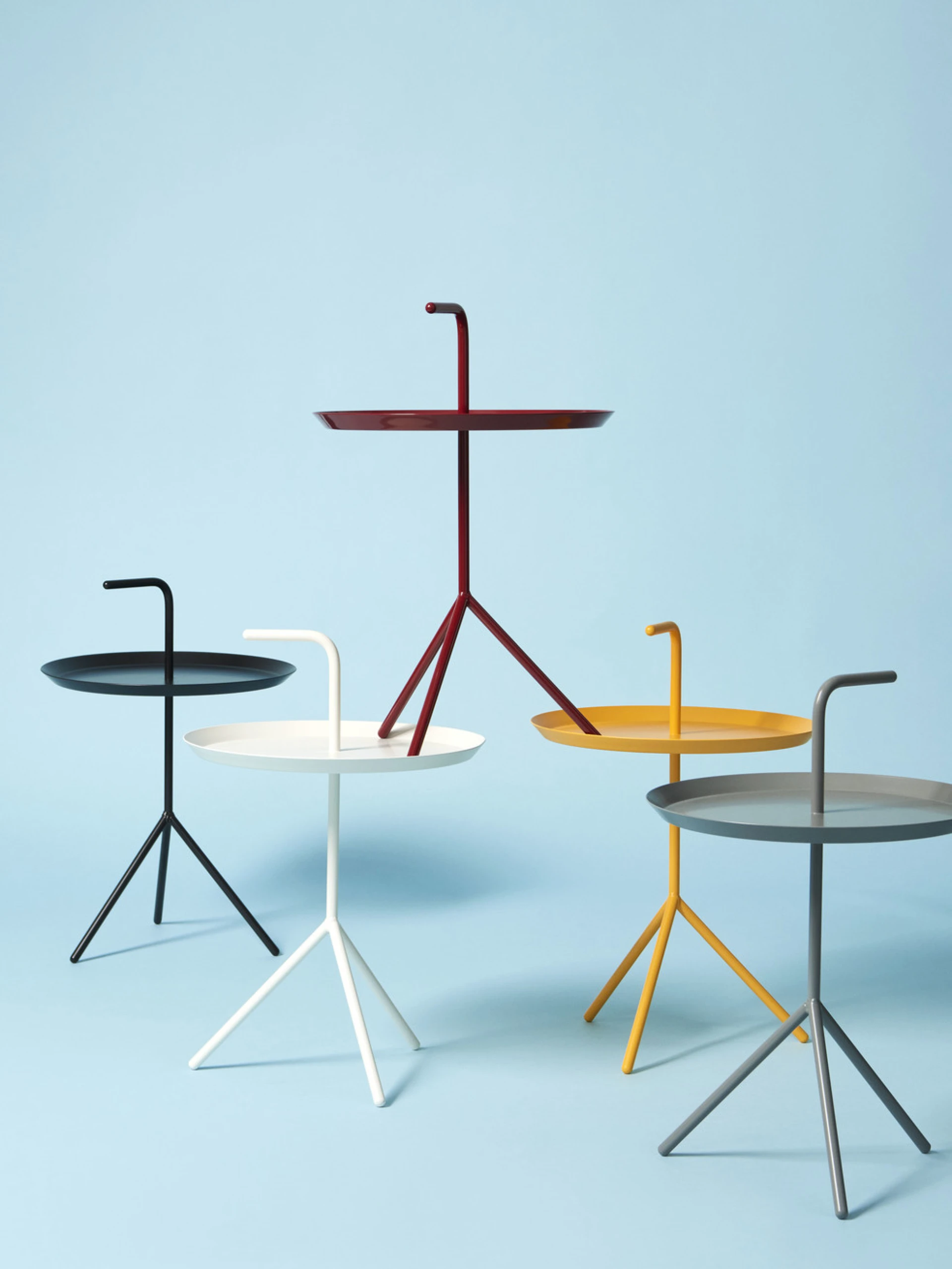 DLM Side Table Cherry red high gloss