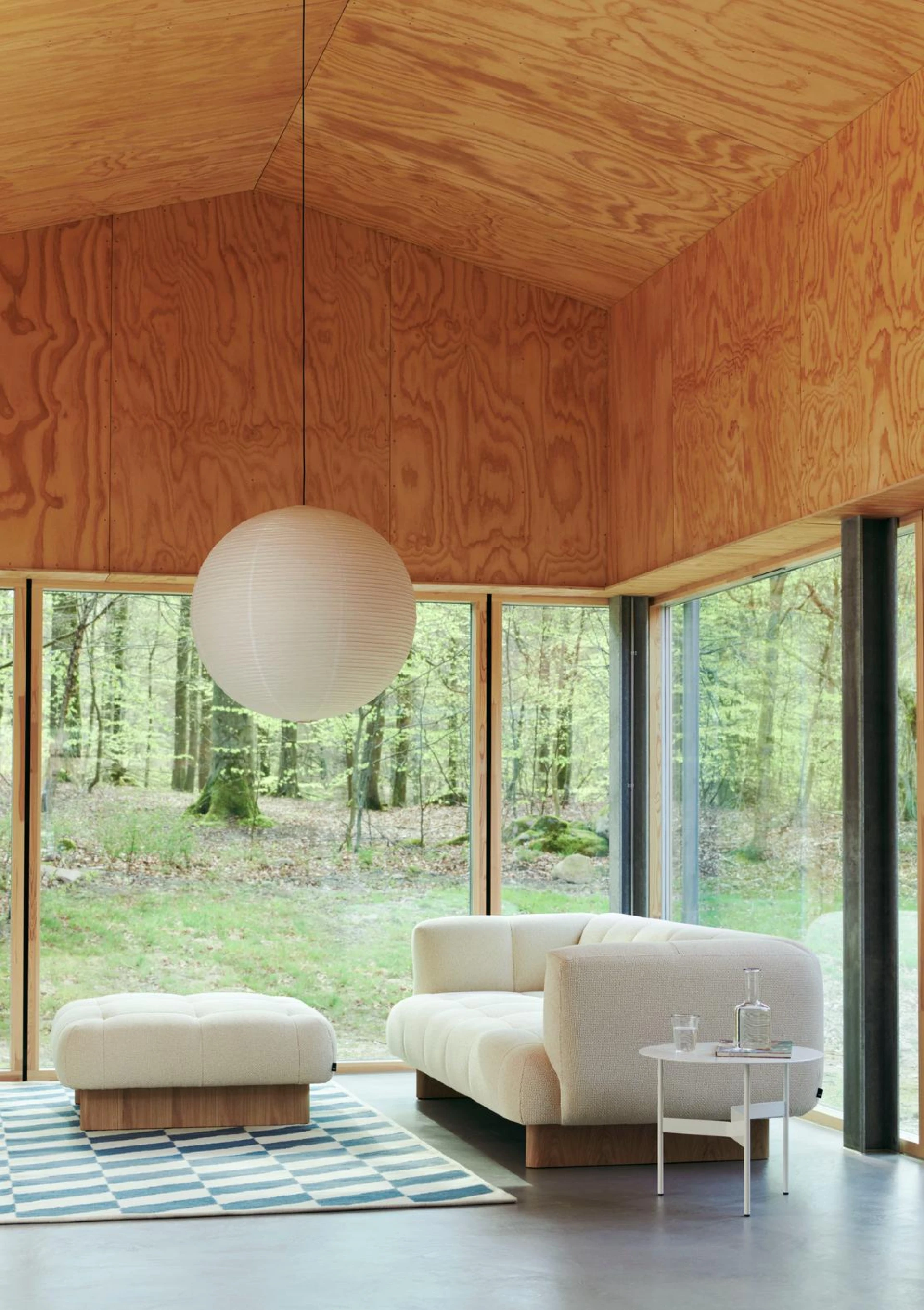 Shift Kelim Rug Blue 140 x 200