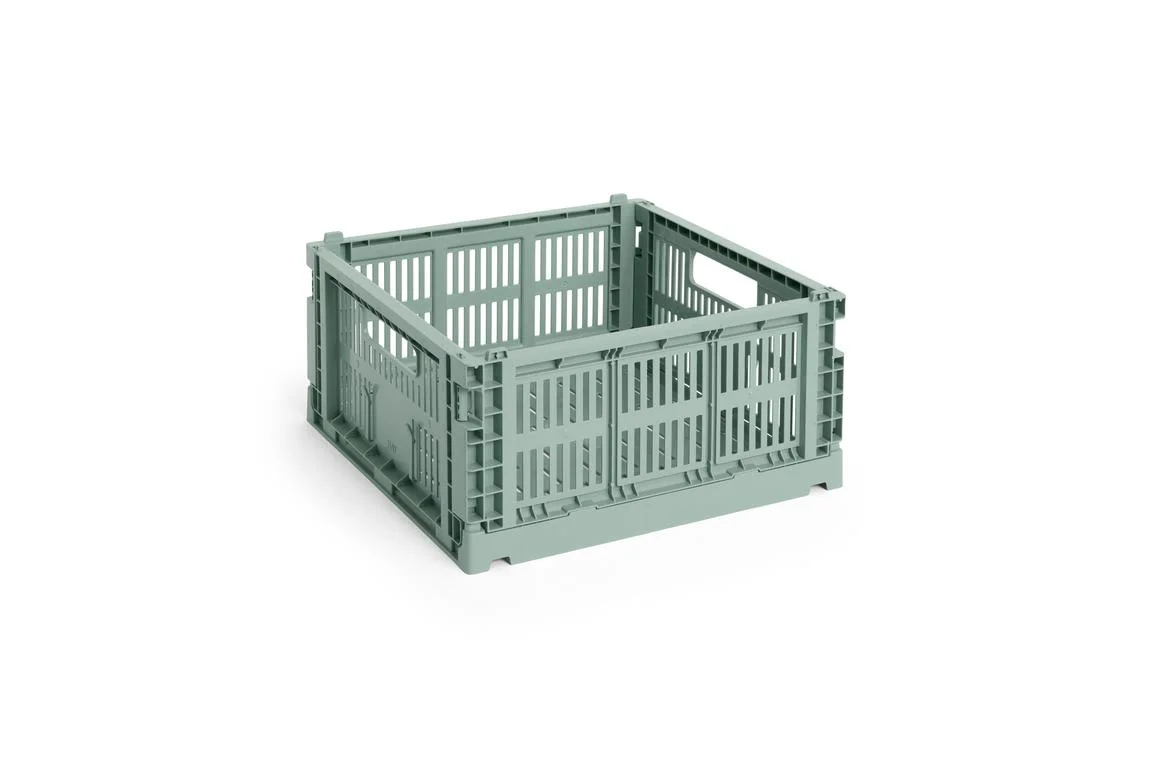 HAY Colour Crate Medium Square Sage green