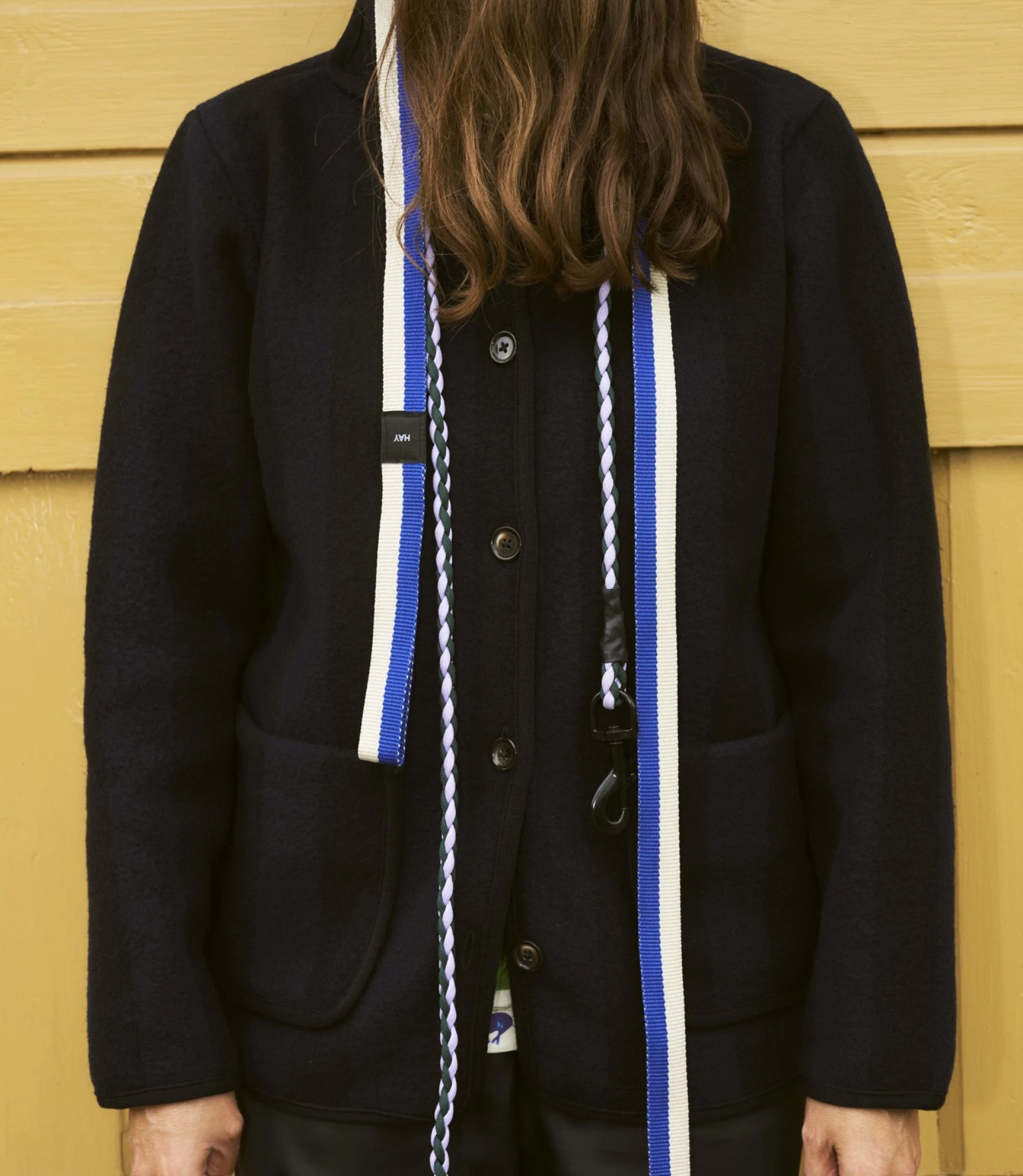 HAY Dogs Leash Braided Lavender, green HAY Dogs Leash Braided Lavender, green