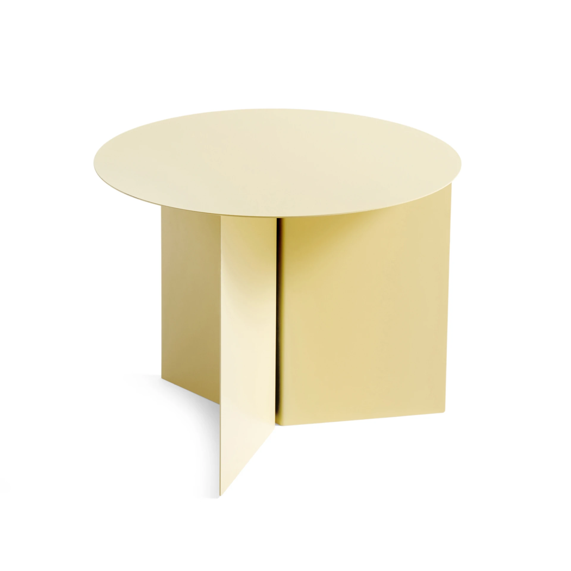 Slit Table Round Light yellow