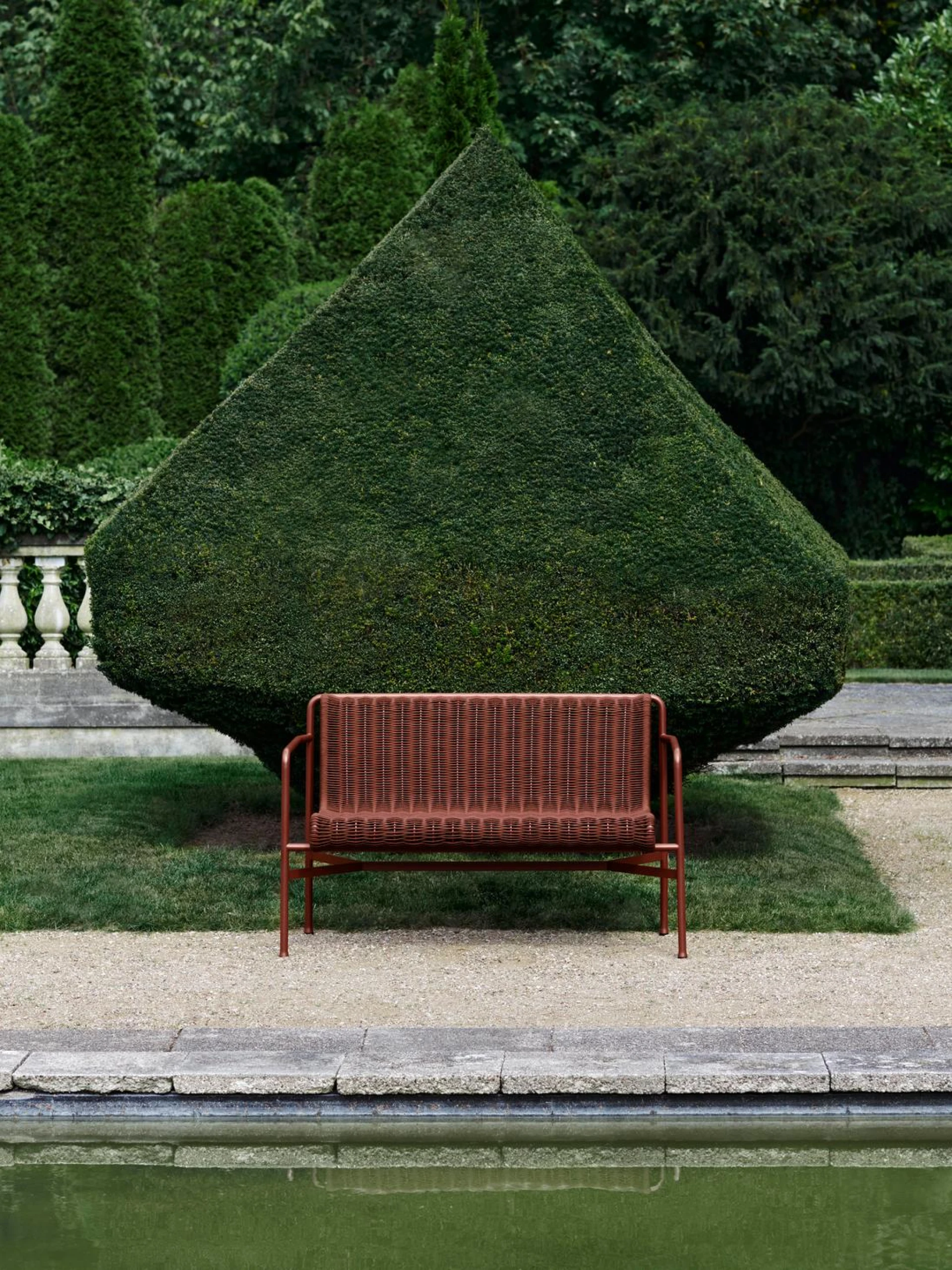 Palissade Cord Dining Bench with Armrest