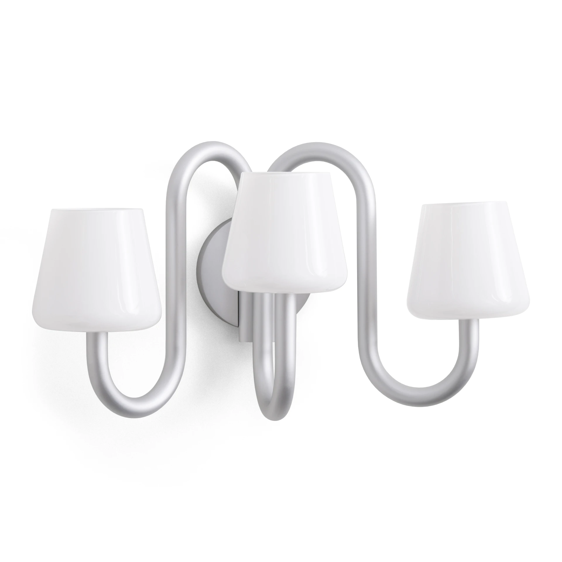 Apollo Wall Sconce White opal glass