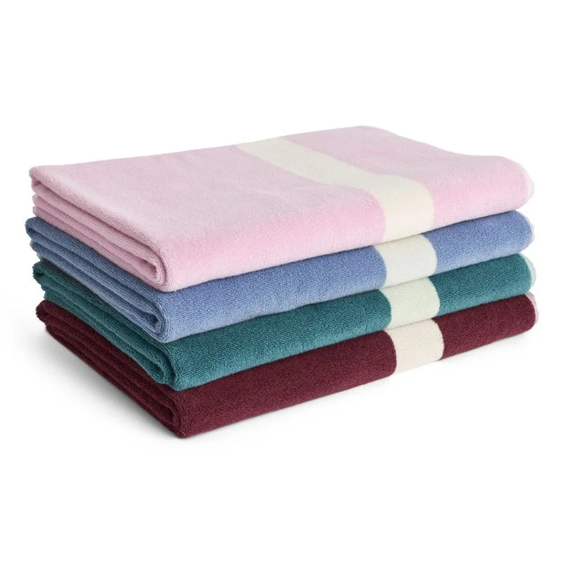 Stripe Bath Sheet Cool pink