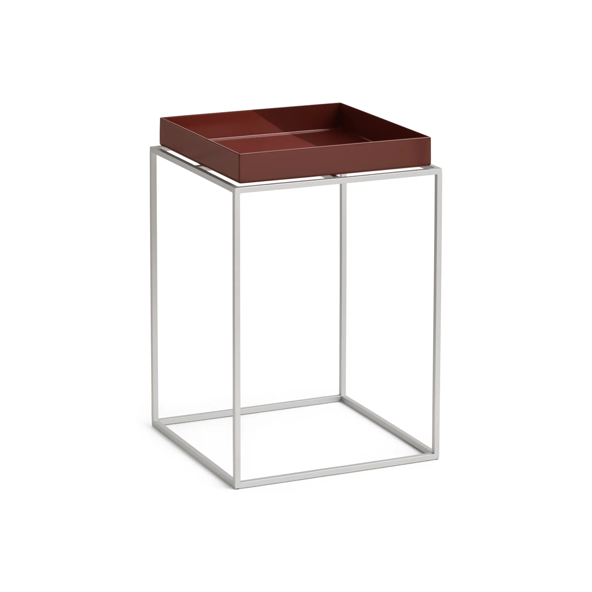 Tray Table Silicon Coated S High L30 x W30 Chocolate 
