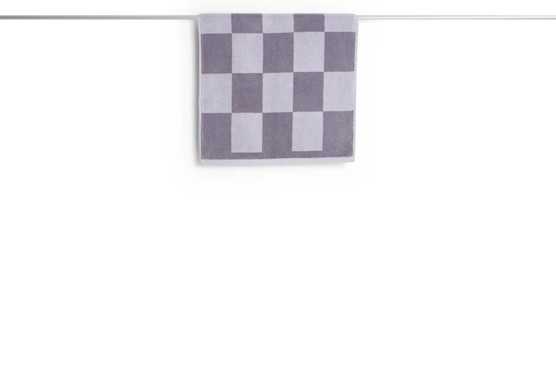 Check Bath Mat Lavender