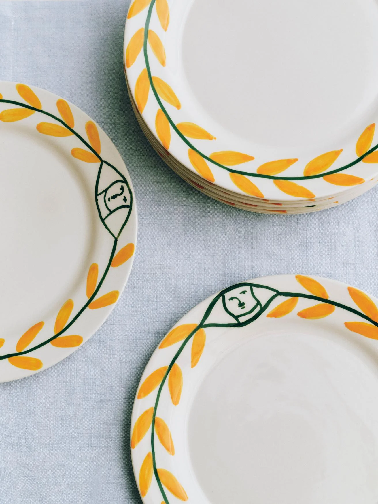 La Pittura Plate Ø24 Golden leaf