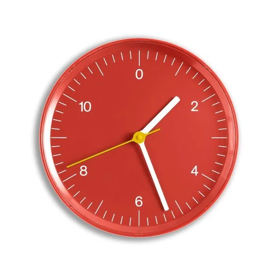 Wall Clock Red