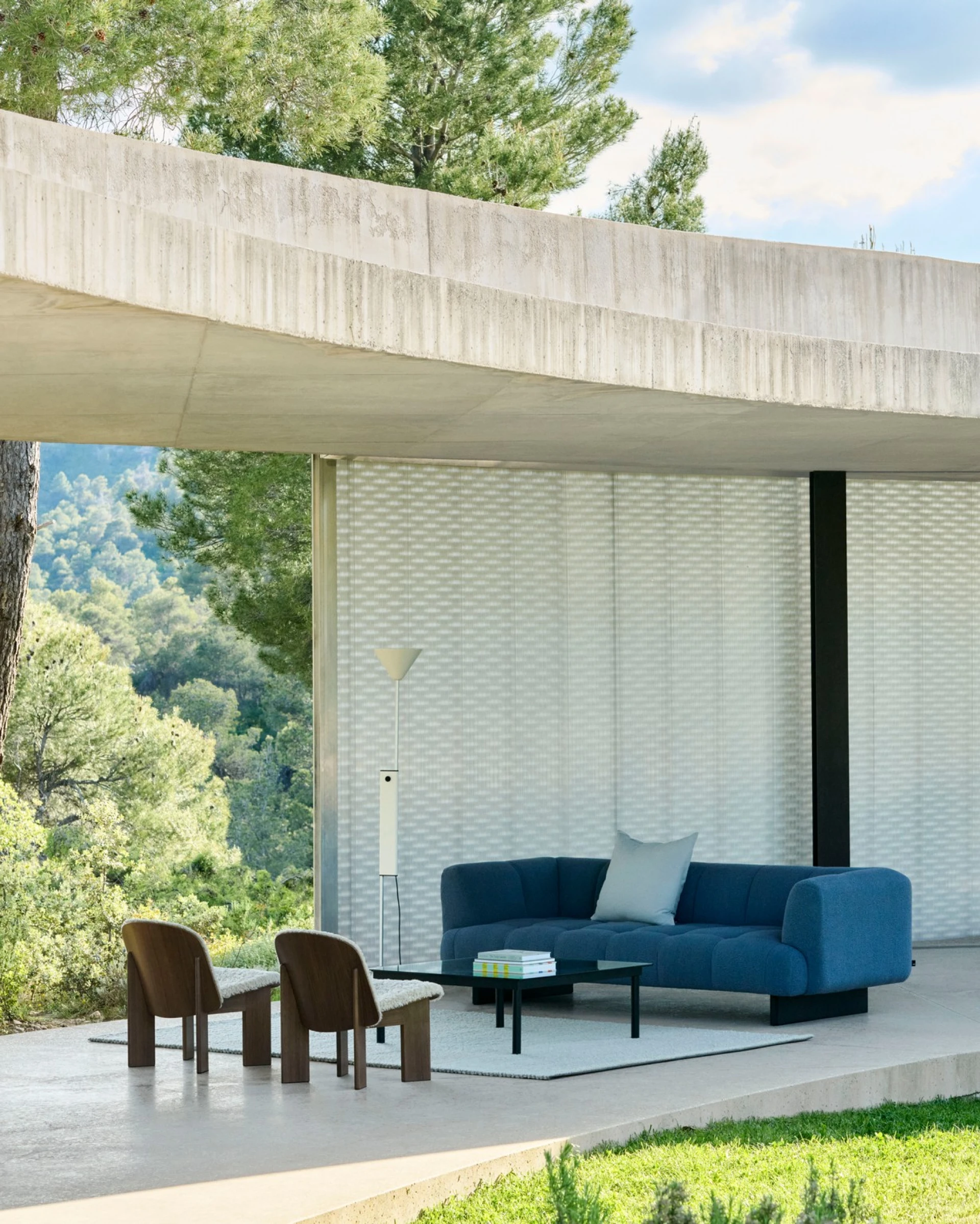 Twist Floor Lamp Cream white