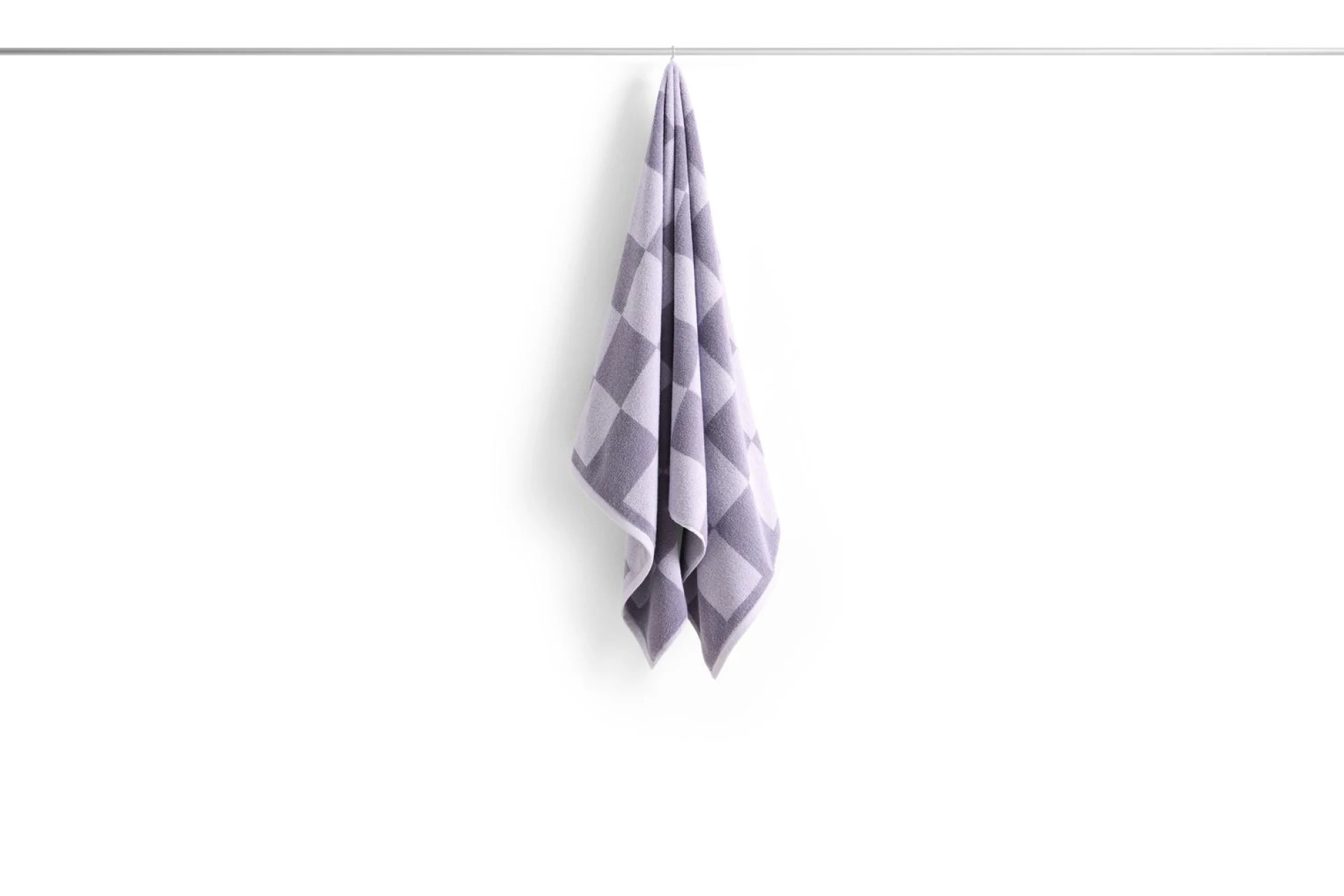 Check Bath Towel Lavender