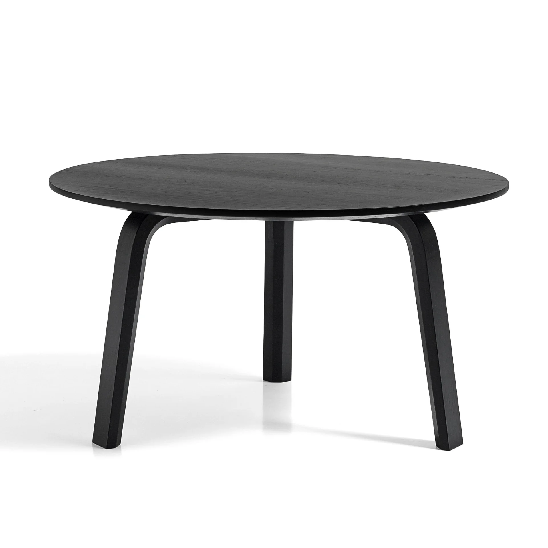 Bella Coffee Table D60 x H32 Black water-based lacquered solid oak