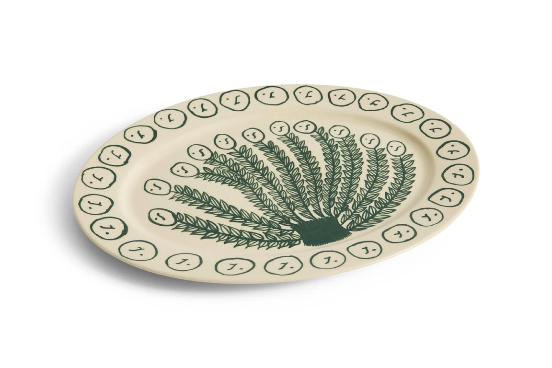 La Pittura Oval Serving Platter L36,5 Olive grove