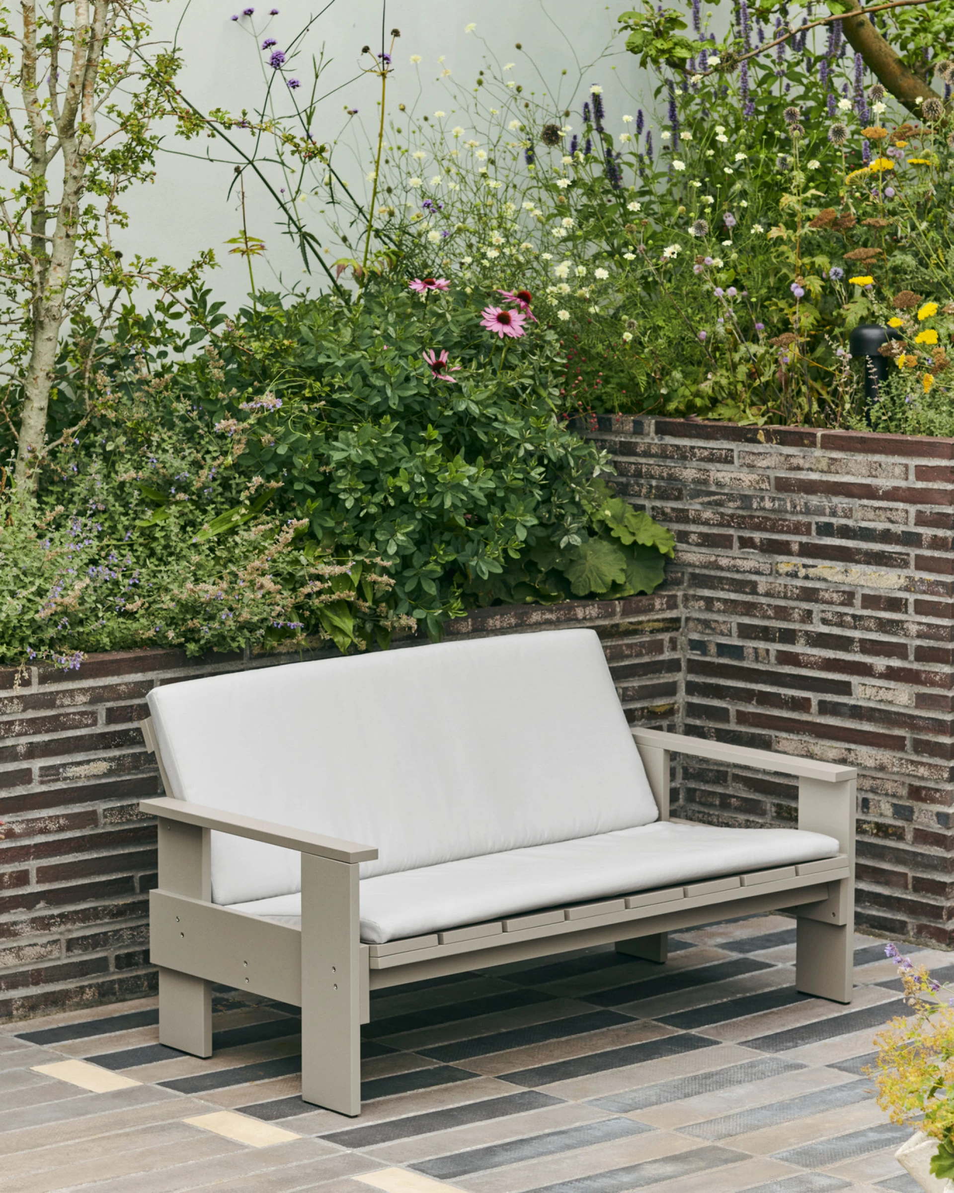 Folding Cushion for Crate Lounge Sofa Sky grey