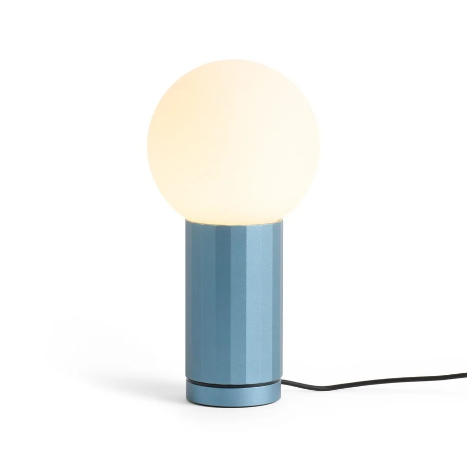 Turn On Table Lamp Blue 