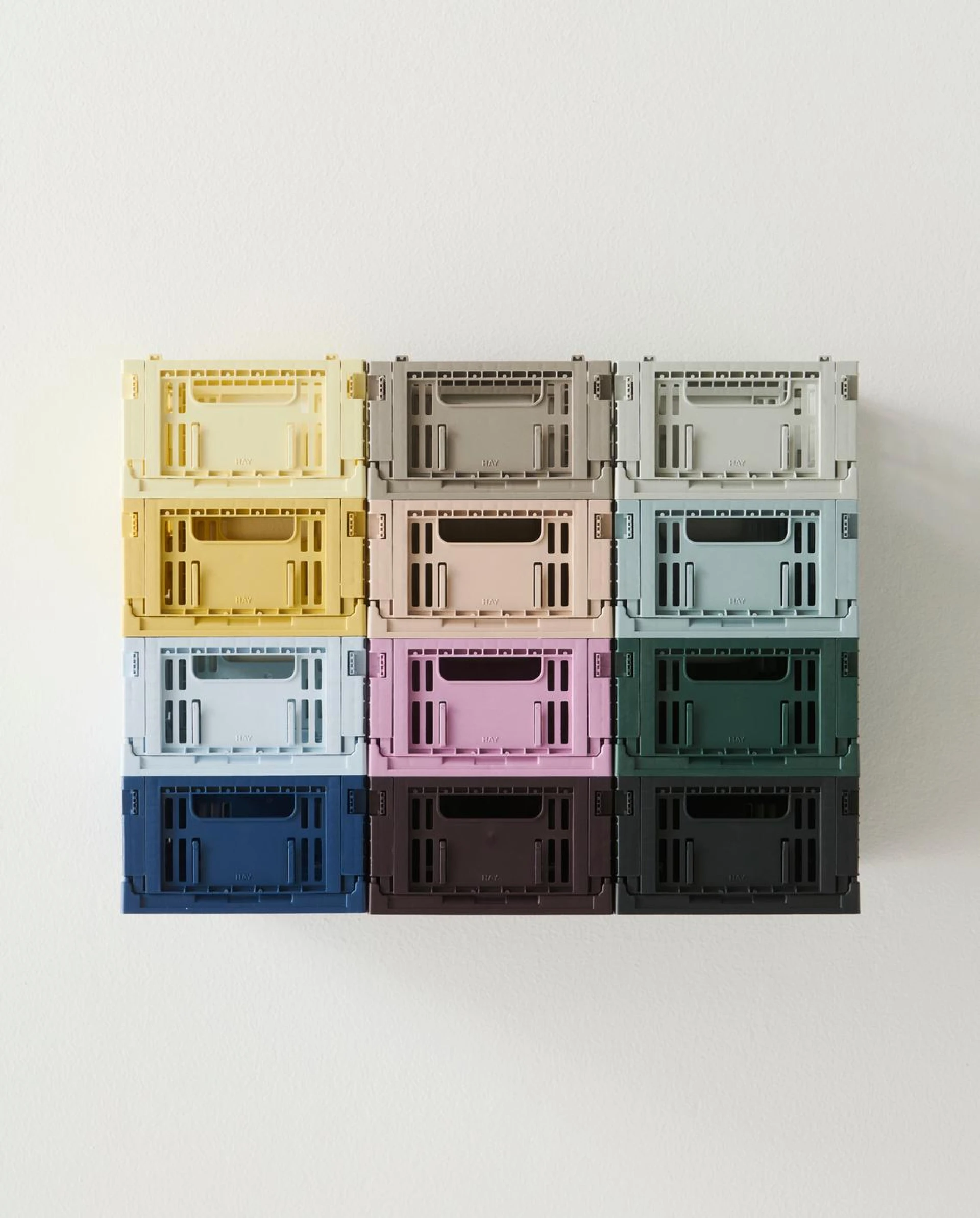 HAY Colour Crate Mini Set of 2 Dusty blue