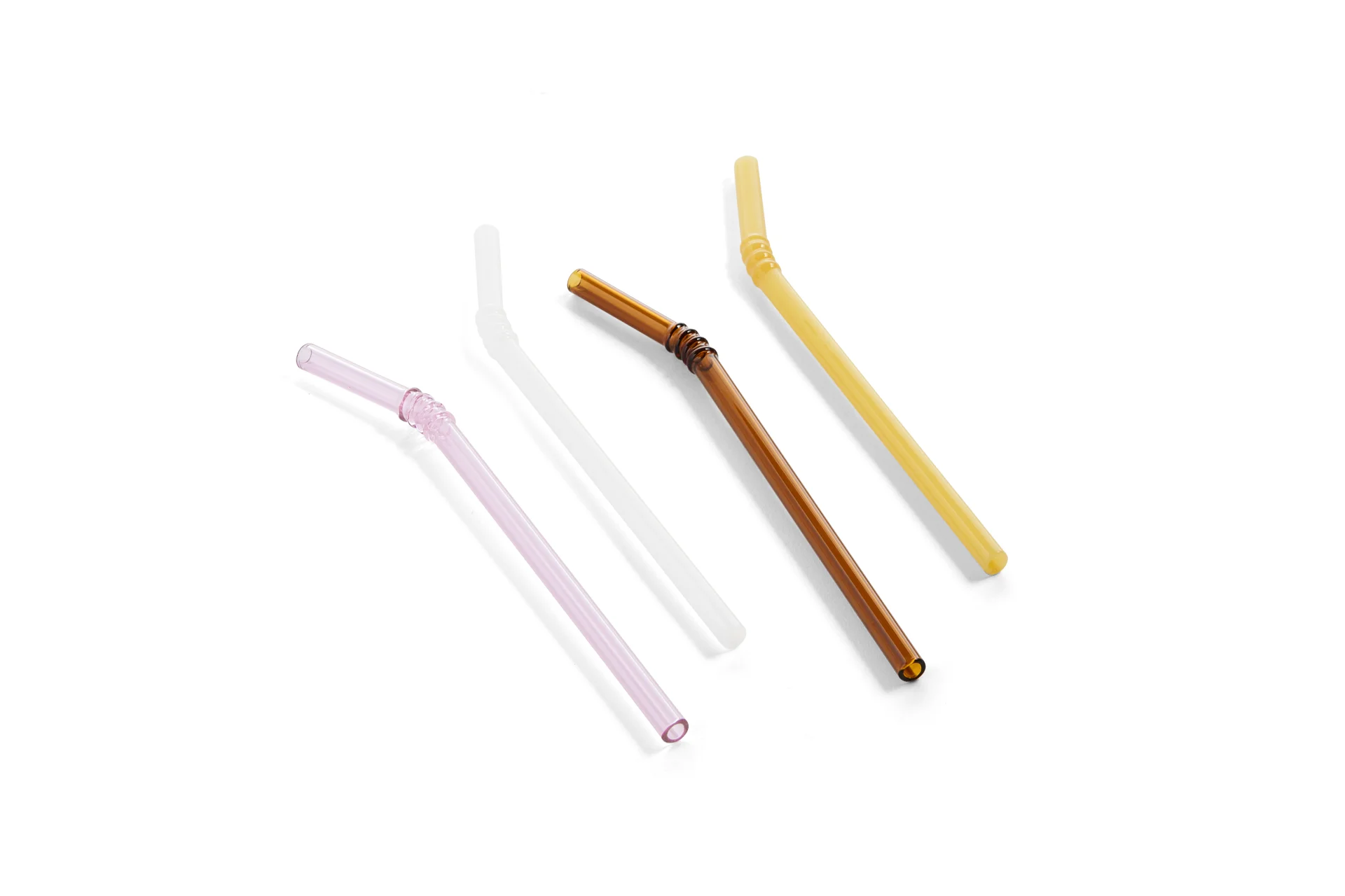 Sip Swirl Straw Set of 4 Opaque mix
