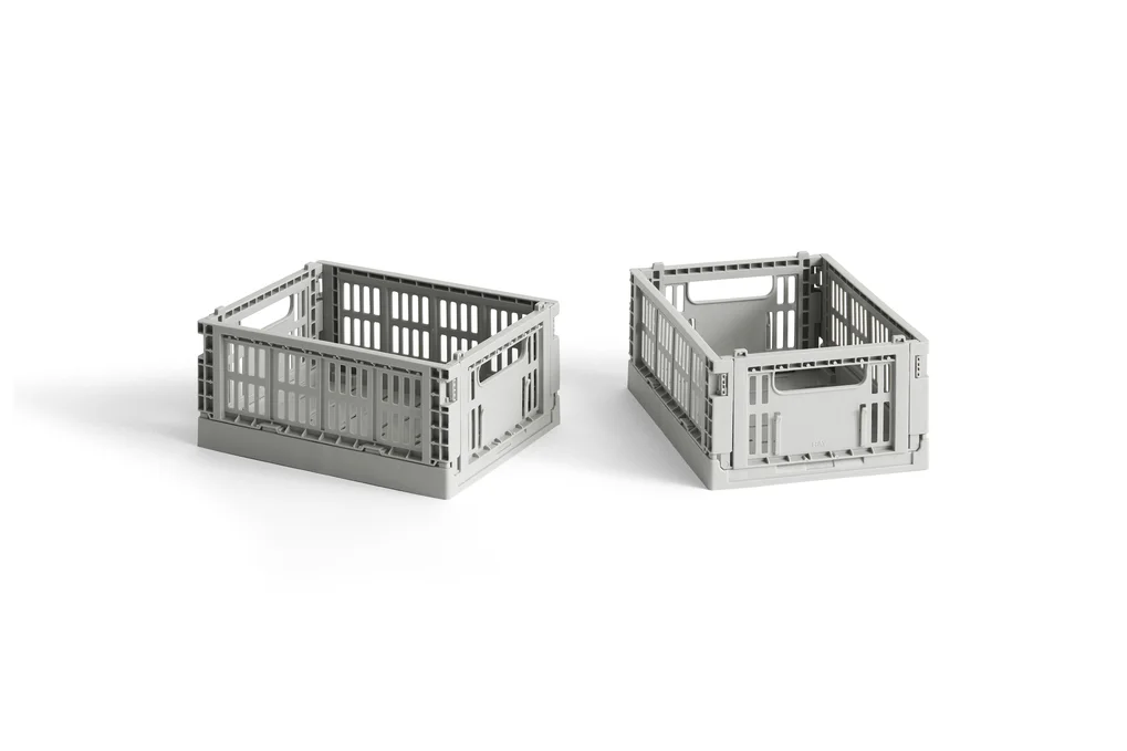 HAY Colour Crate Mini Set of 2 Light grey