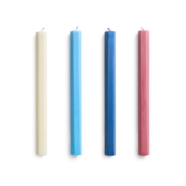 Hexagon Candle Marine Set of 4
