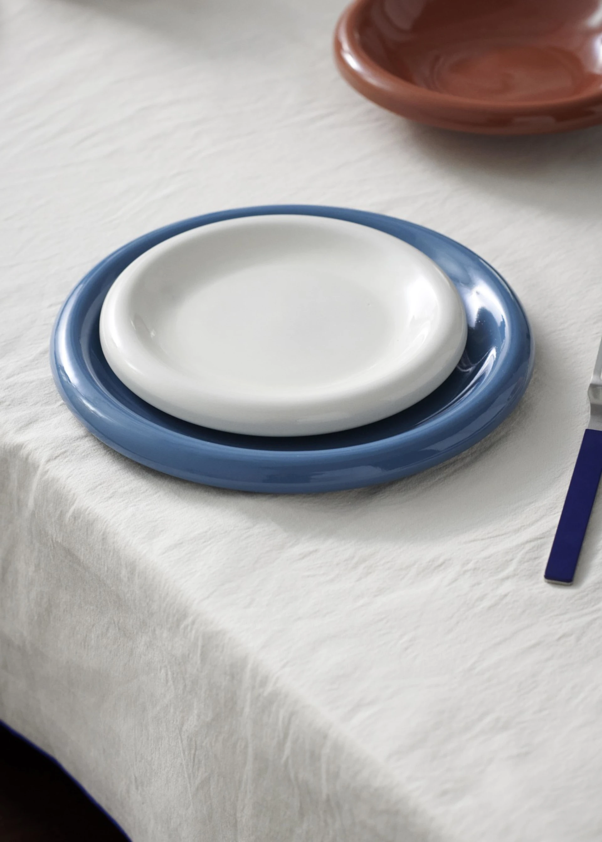 Barro Plate Set of 2 Ø24 Dark blue
