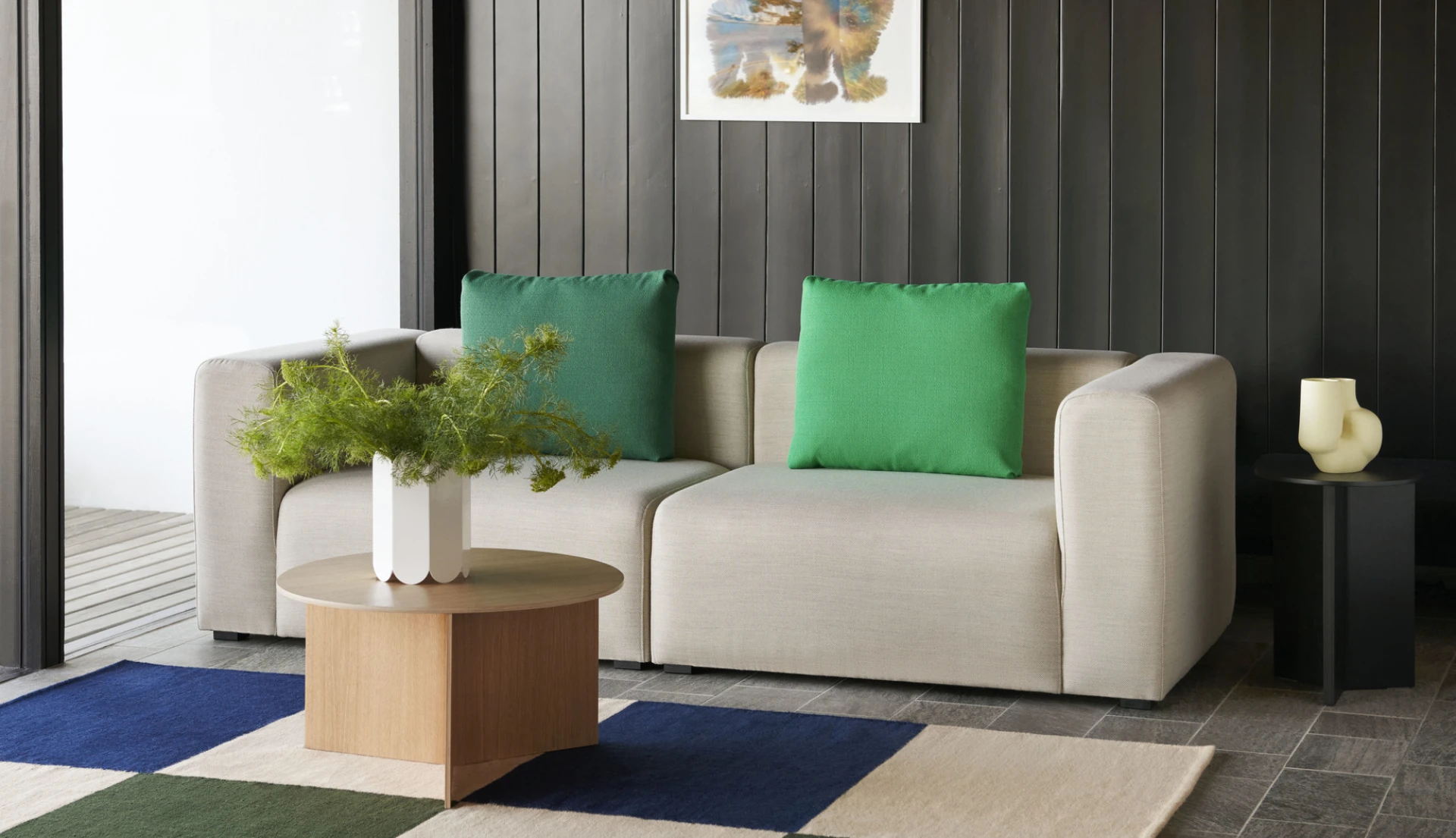 Slit Table Wood Round Extra Large Oak