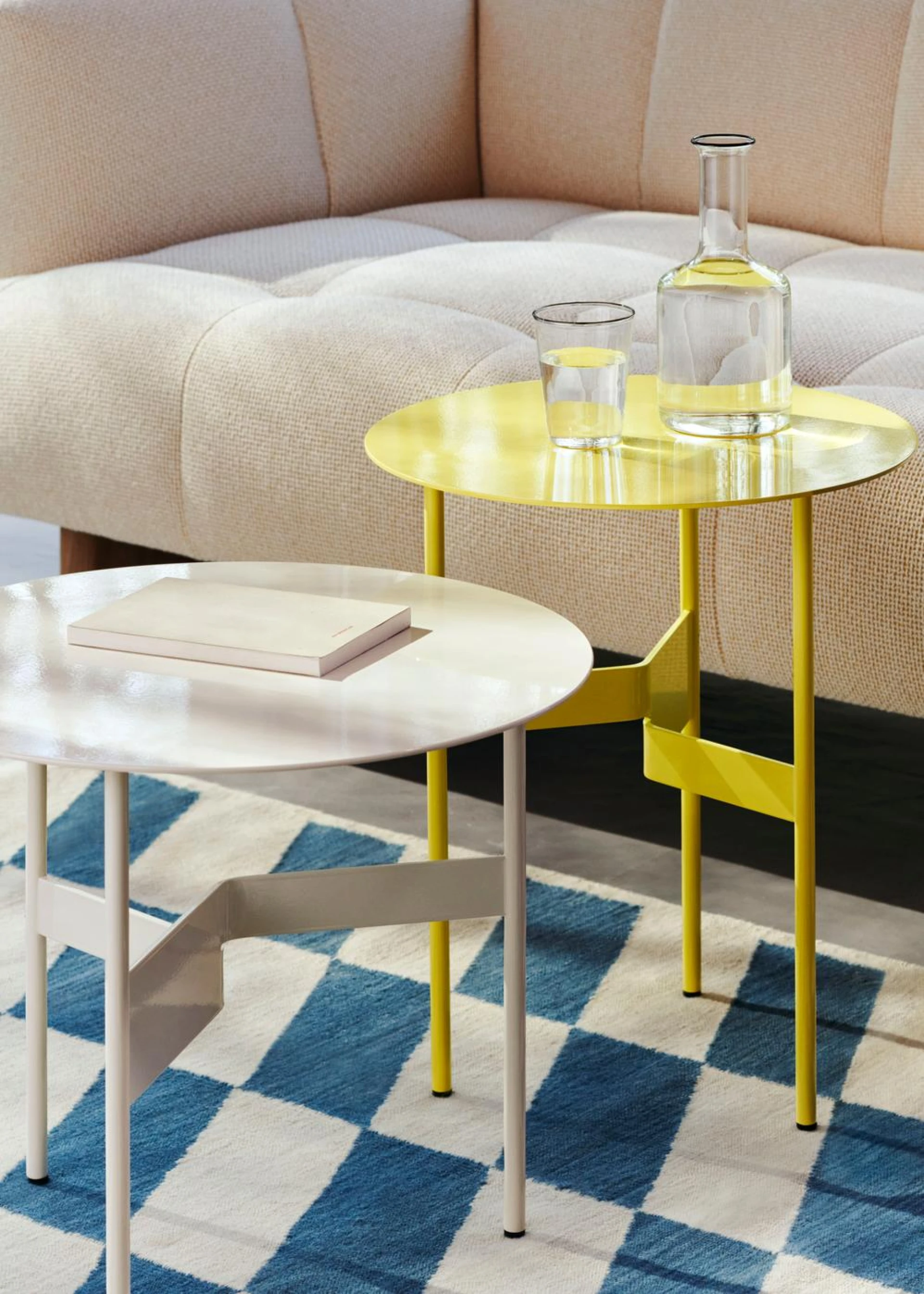 Shim Coffee Table Ø45 x H51 Custard
