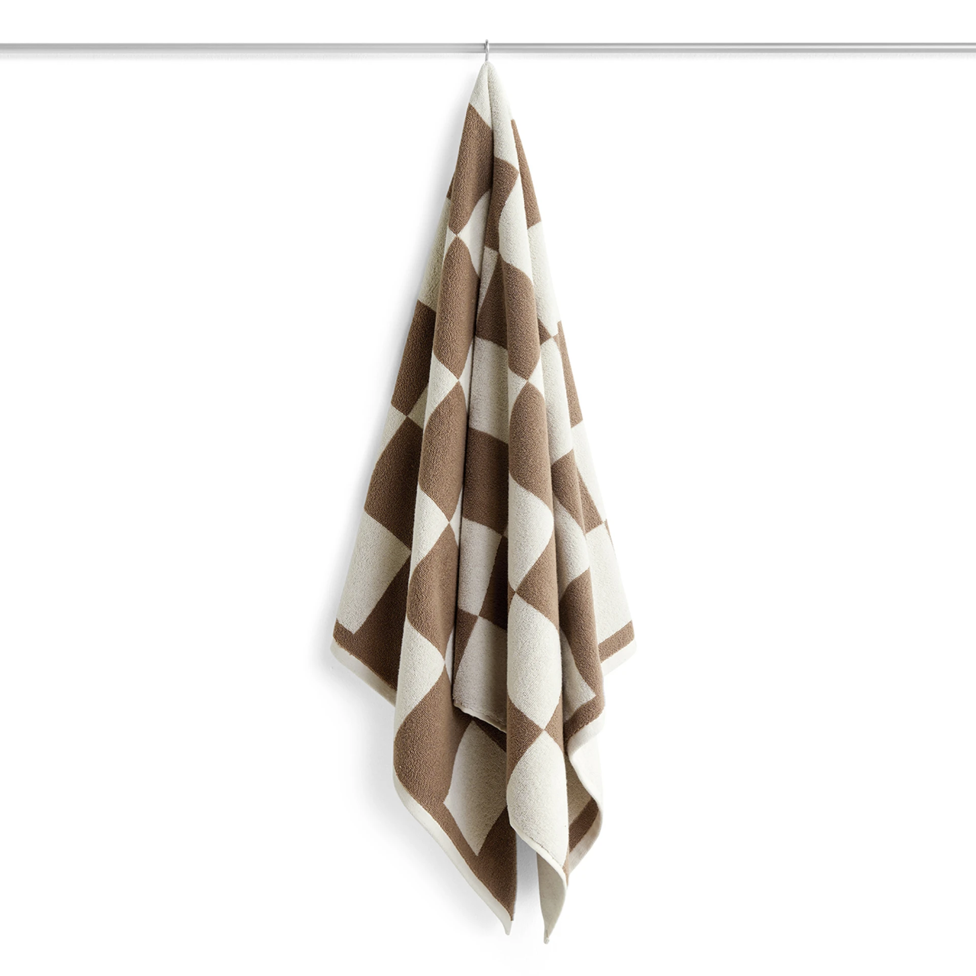 Check Bath Towel Cappuccino
