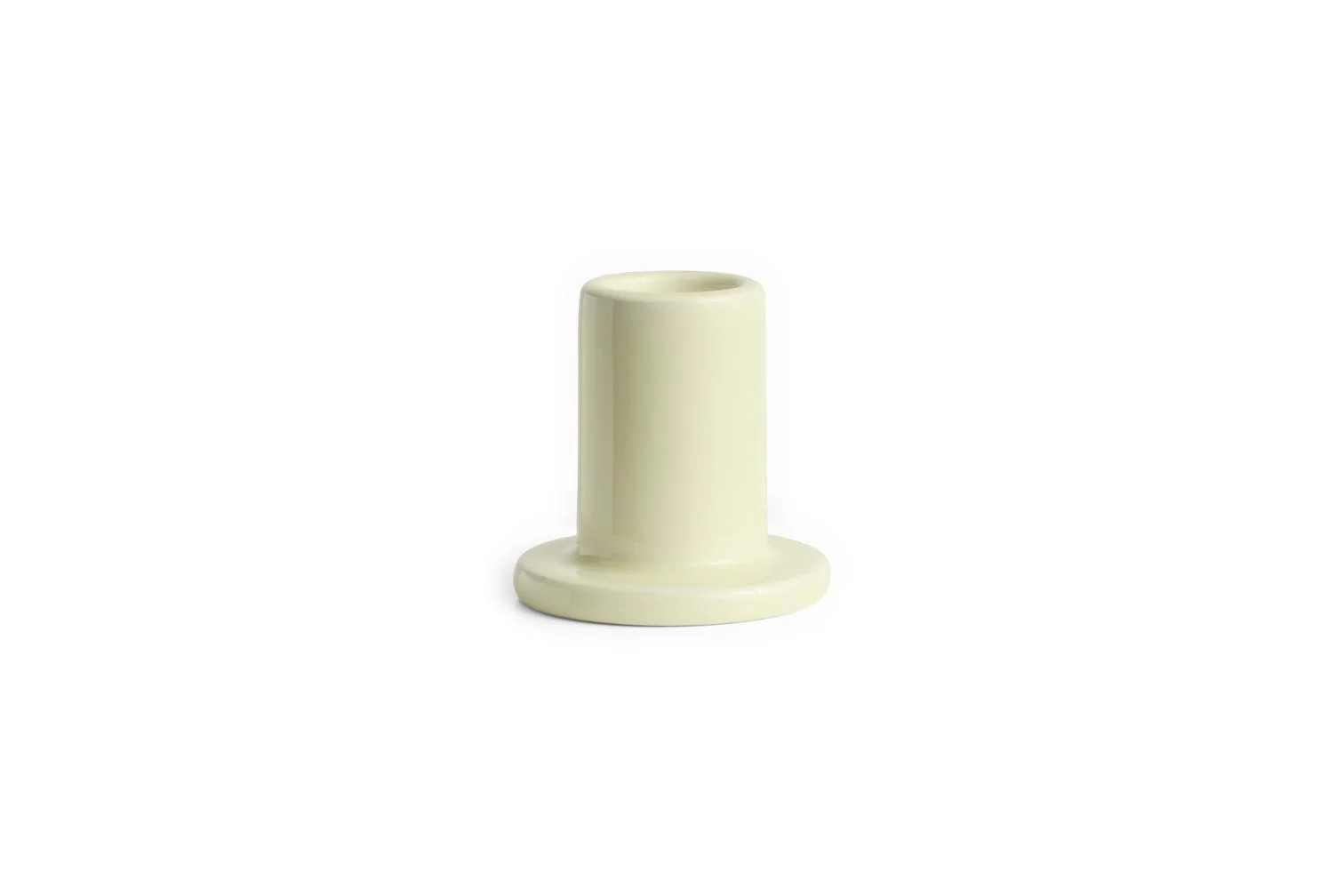 Tube Candleholder Lime white