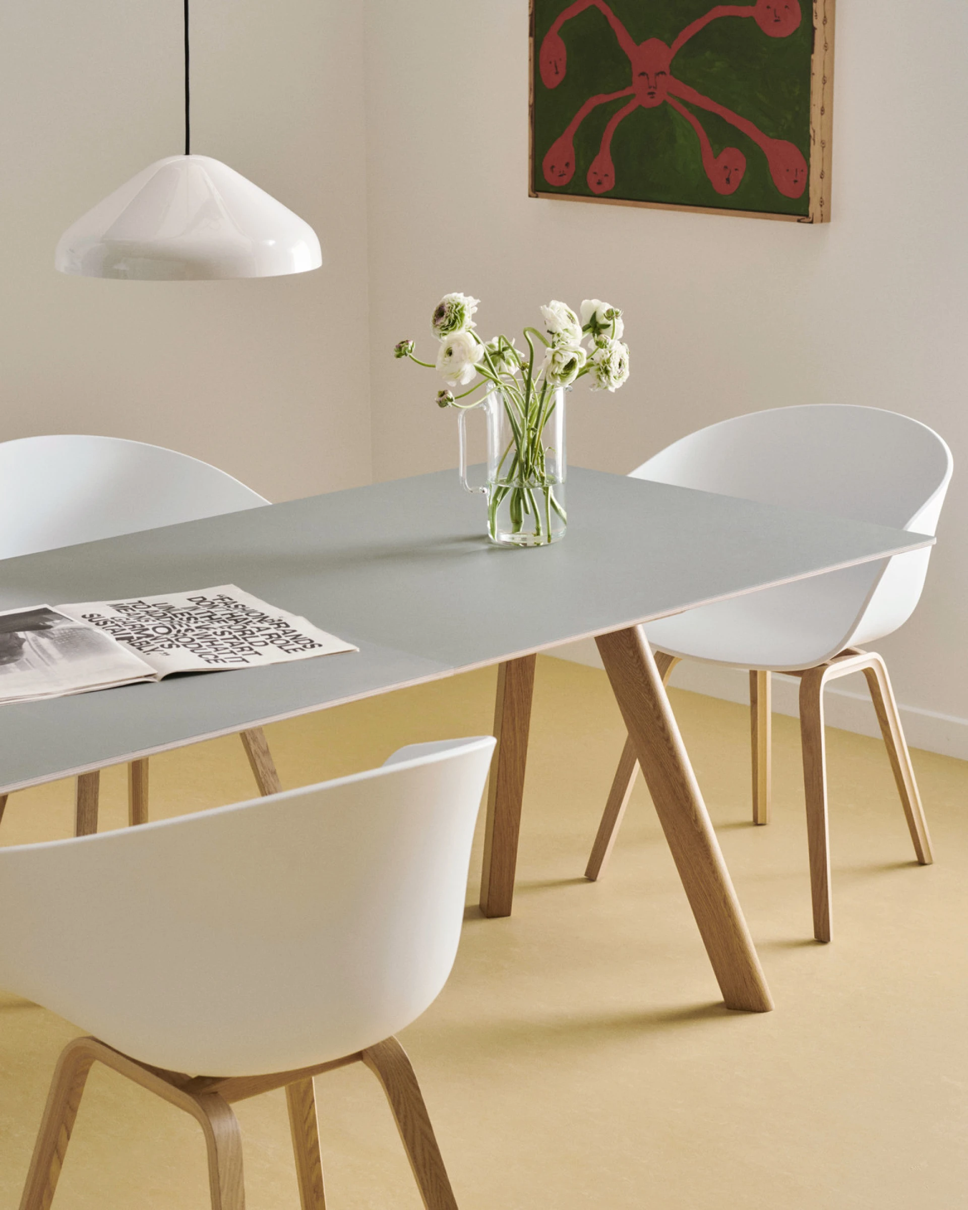 Pao Steel Pendant 350 Cream white