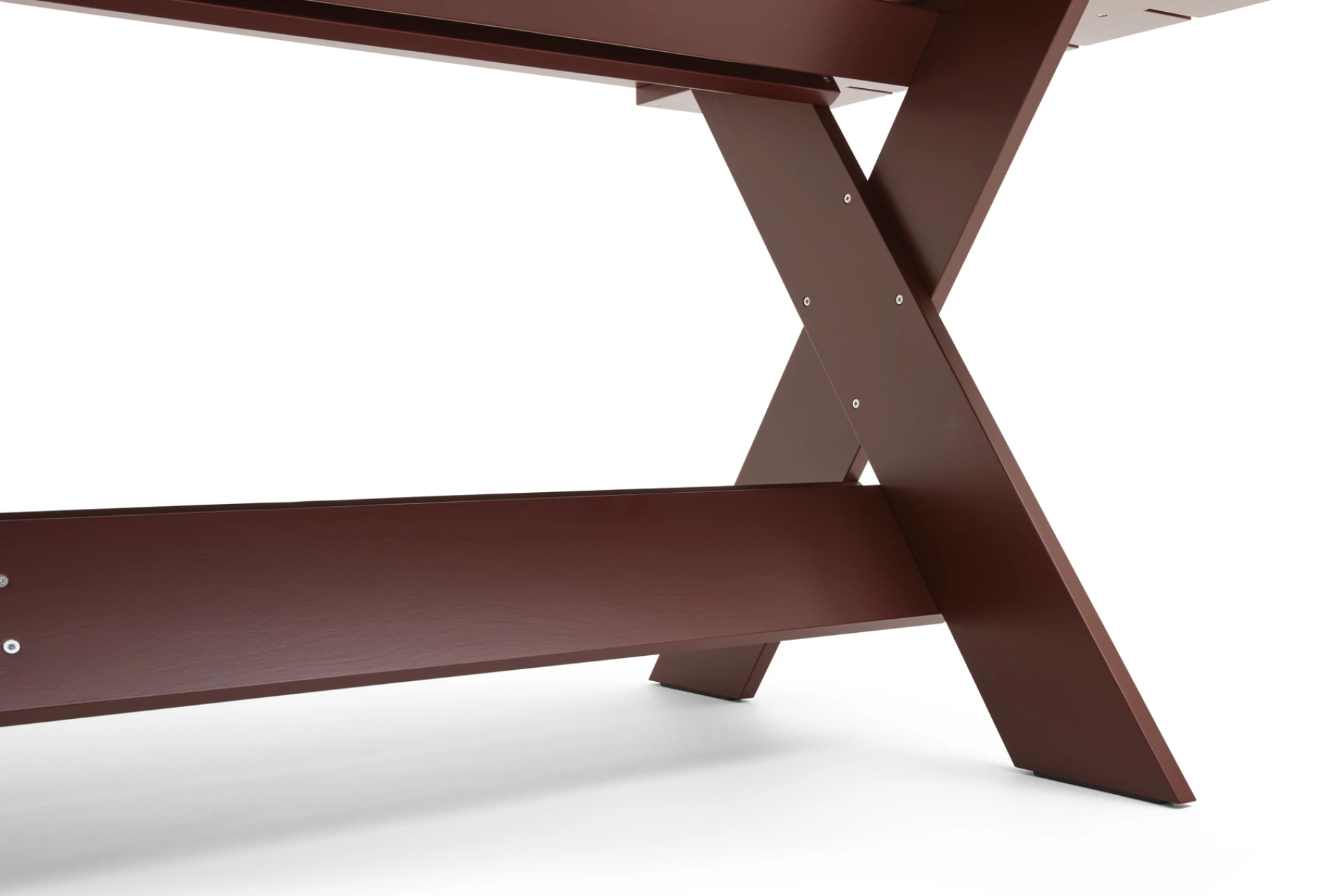 Crate Dining Table L230 Iron red