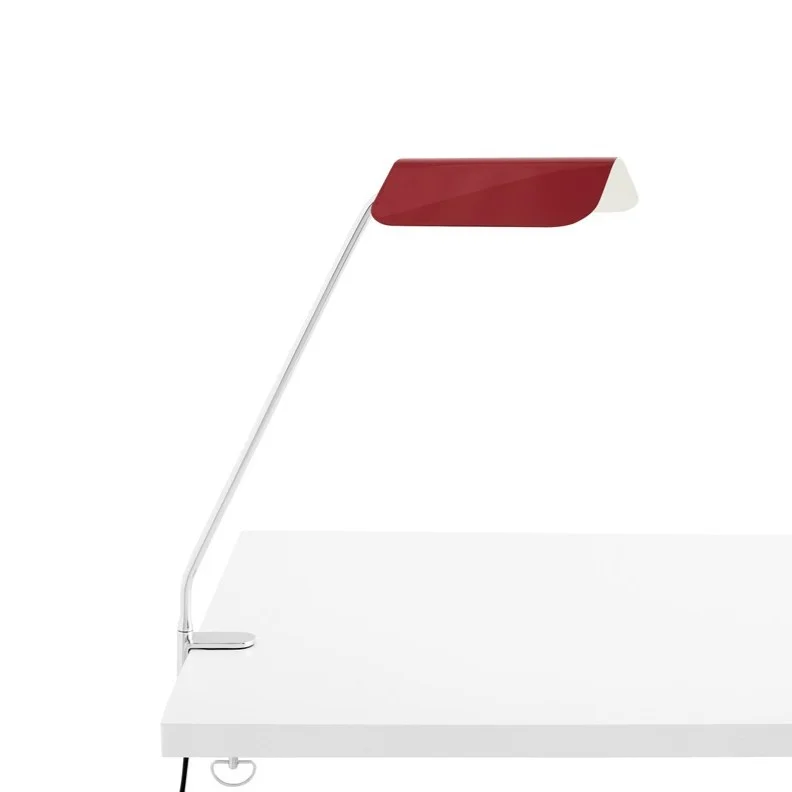 Apex Desk Clip Lamp Maroon Red