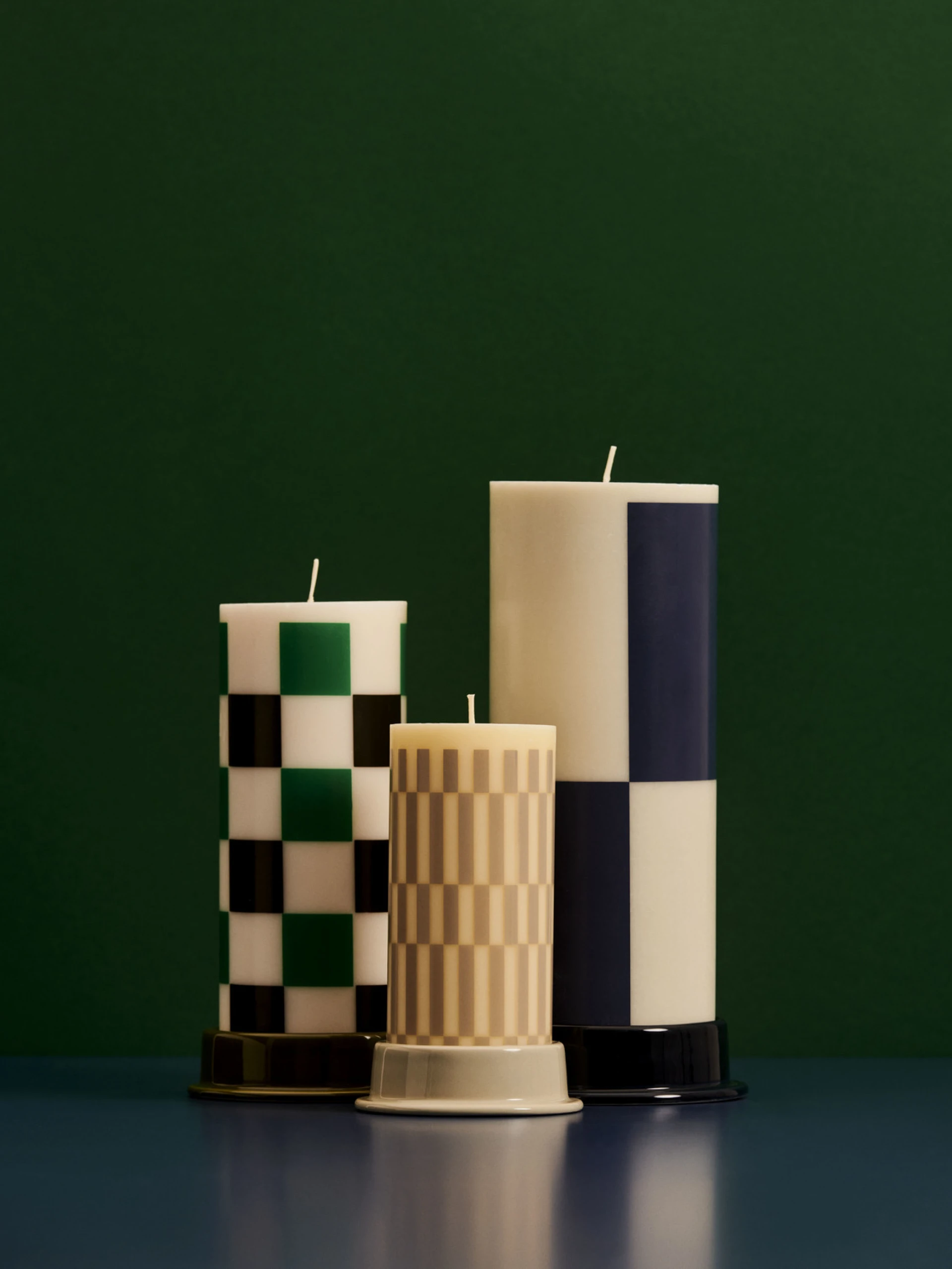 Column Candle Small Cream and sand