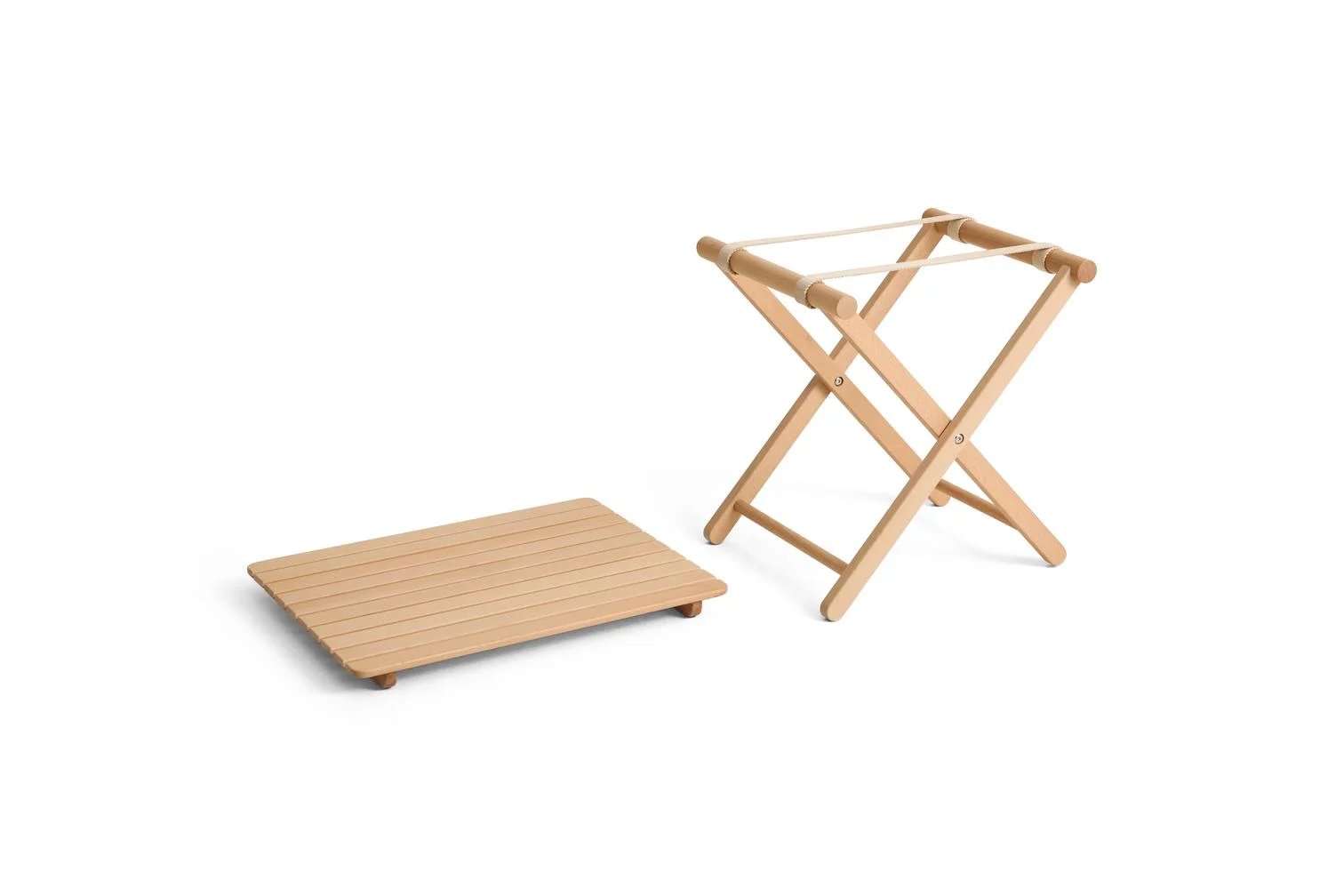 Outdoor Market Folding Table Small Natural