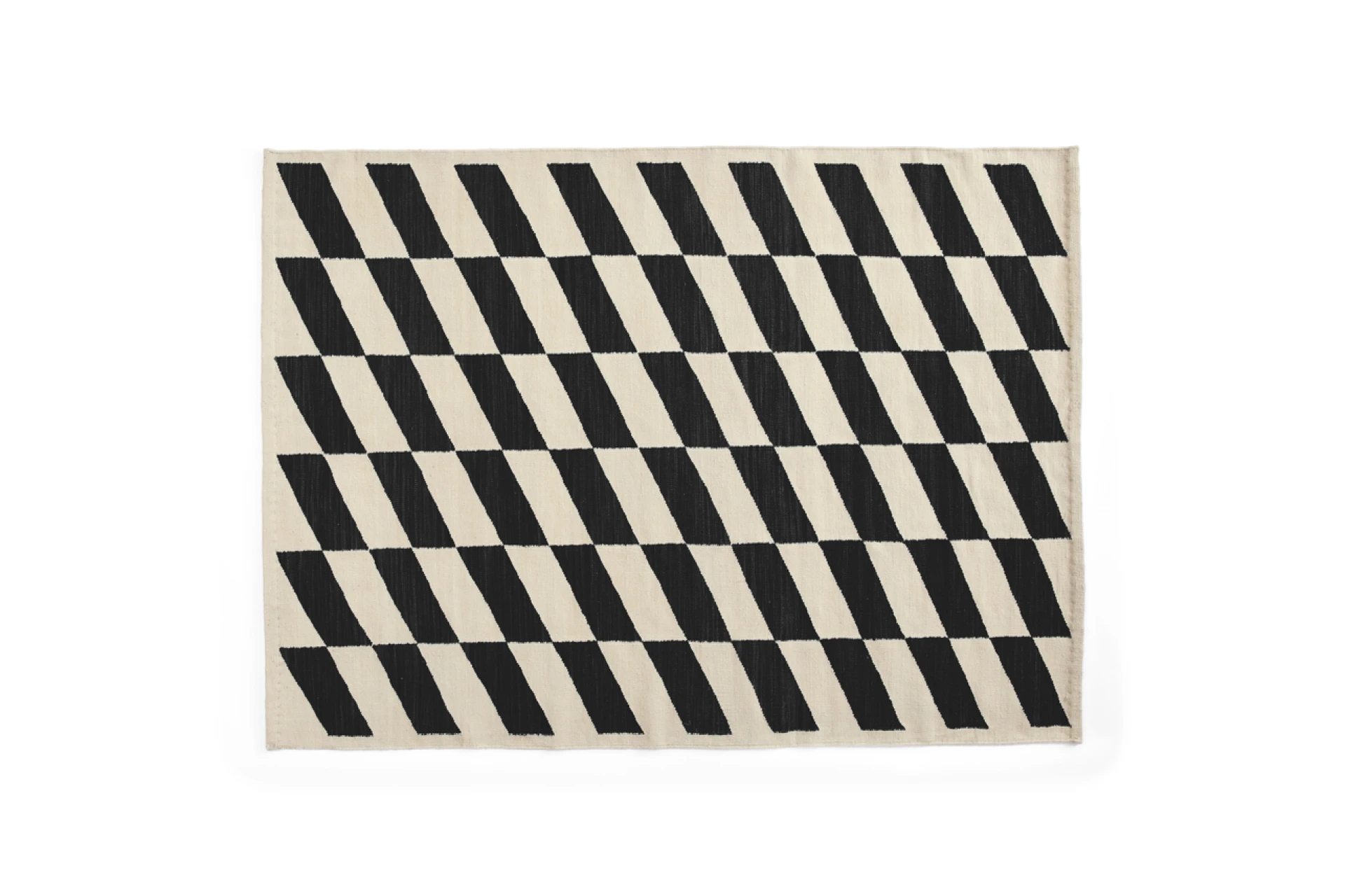 Shift Kelim Rug Black 140 x 200