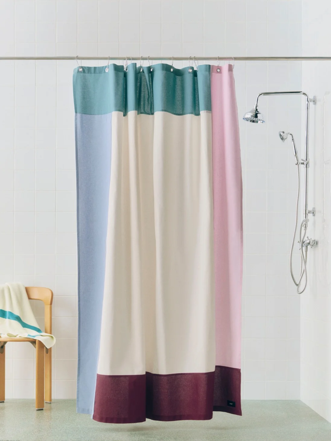 Pivot Shower Curtain Multi pink