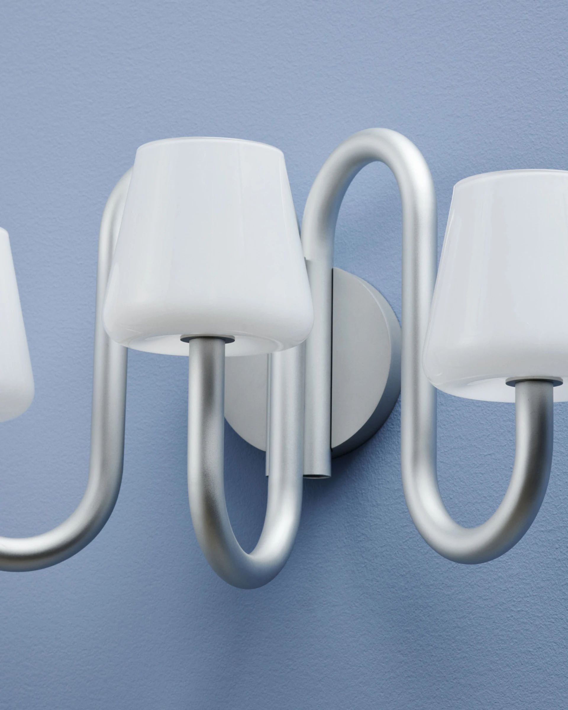 Apollo Wall Sconce White opal glass