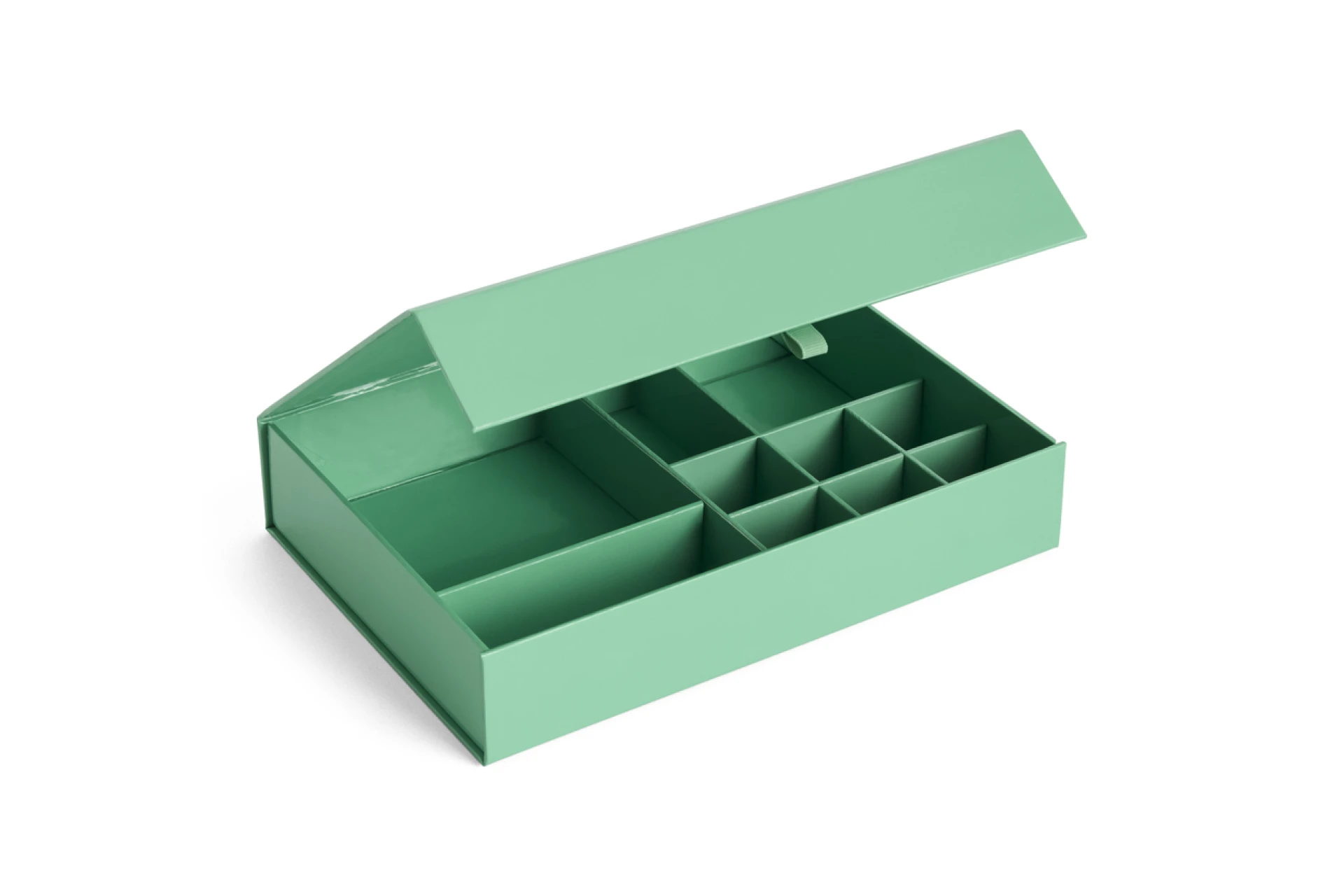 Colour Storage Jewellery Box Emerald green