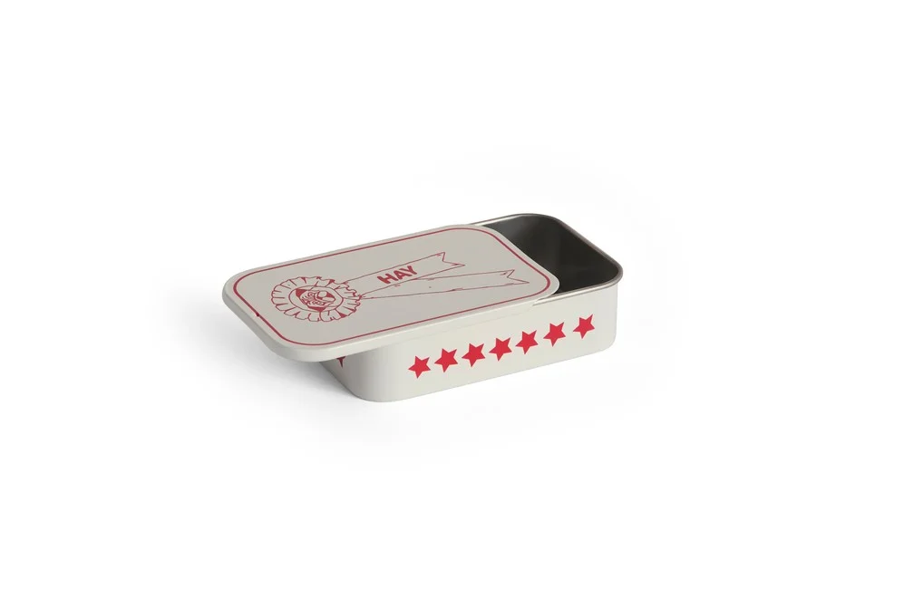 HAY Dogs Treat Tin Small Red and white