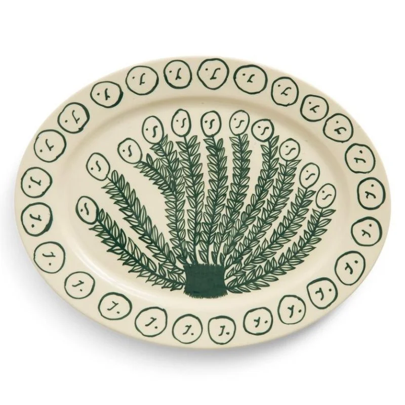La Pittura Oval Serving Platter L36,5 Olive grove