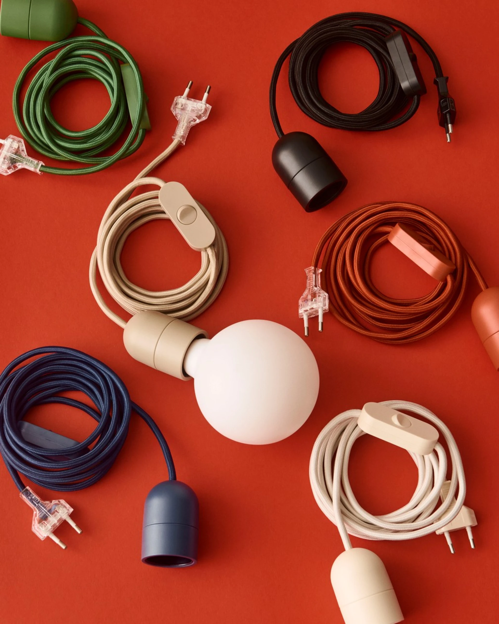 Common Table Cord set Rusty Red