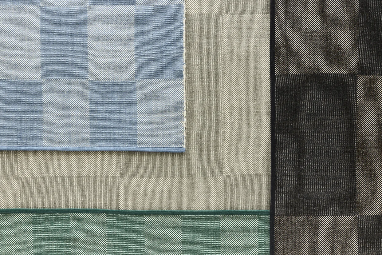 Check Rug 140 x 200 Green S Check