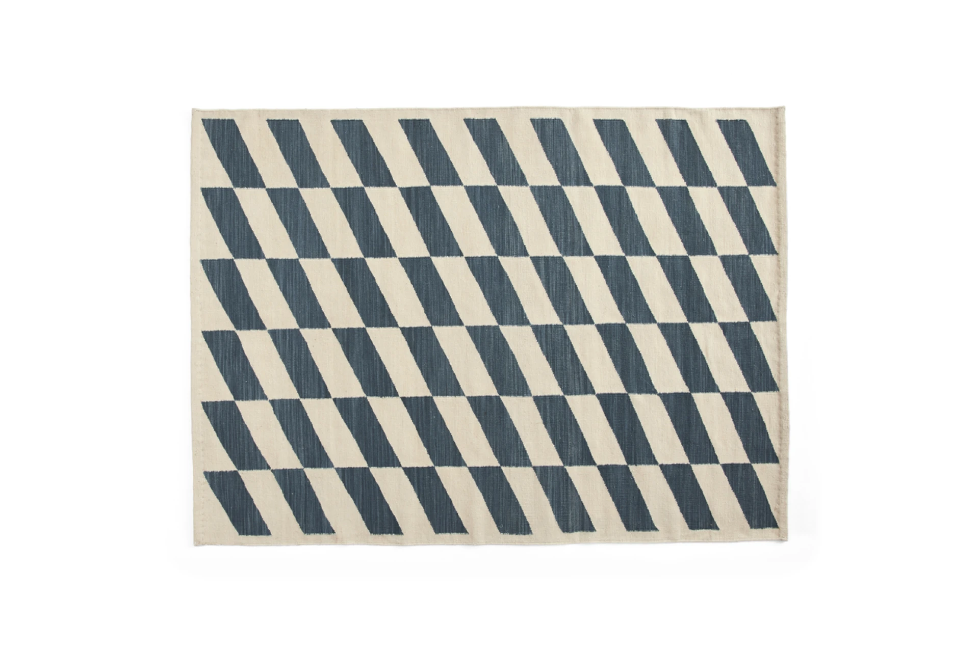 Shift Kelim Rug Blue 140 x 200
