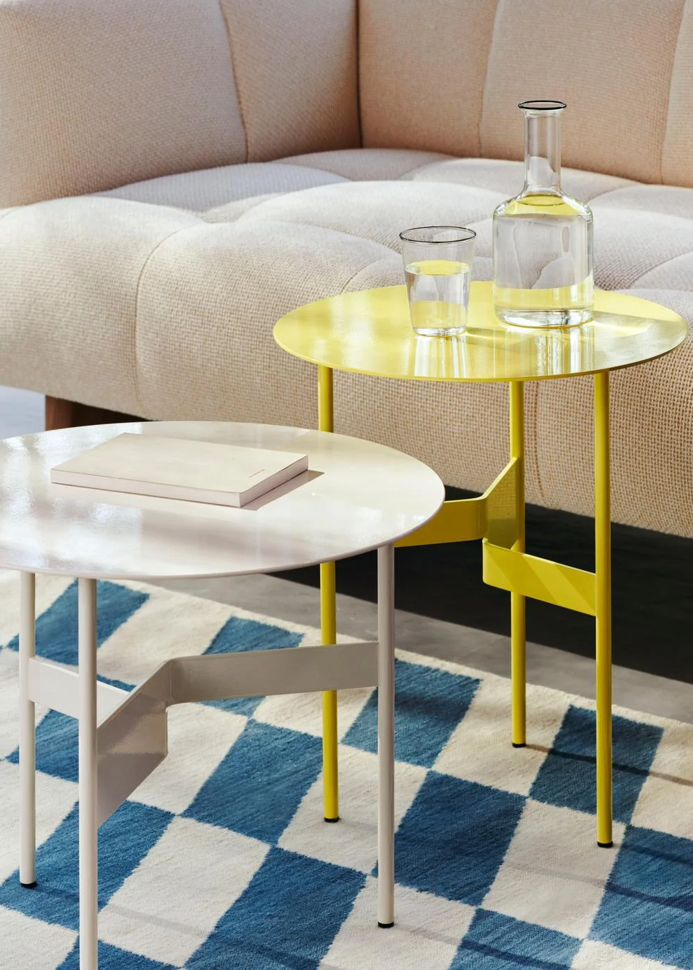 Shim Coffee Table Ø45 x H51 Custard