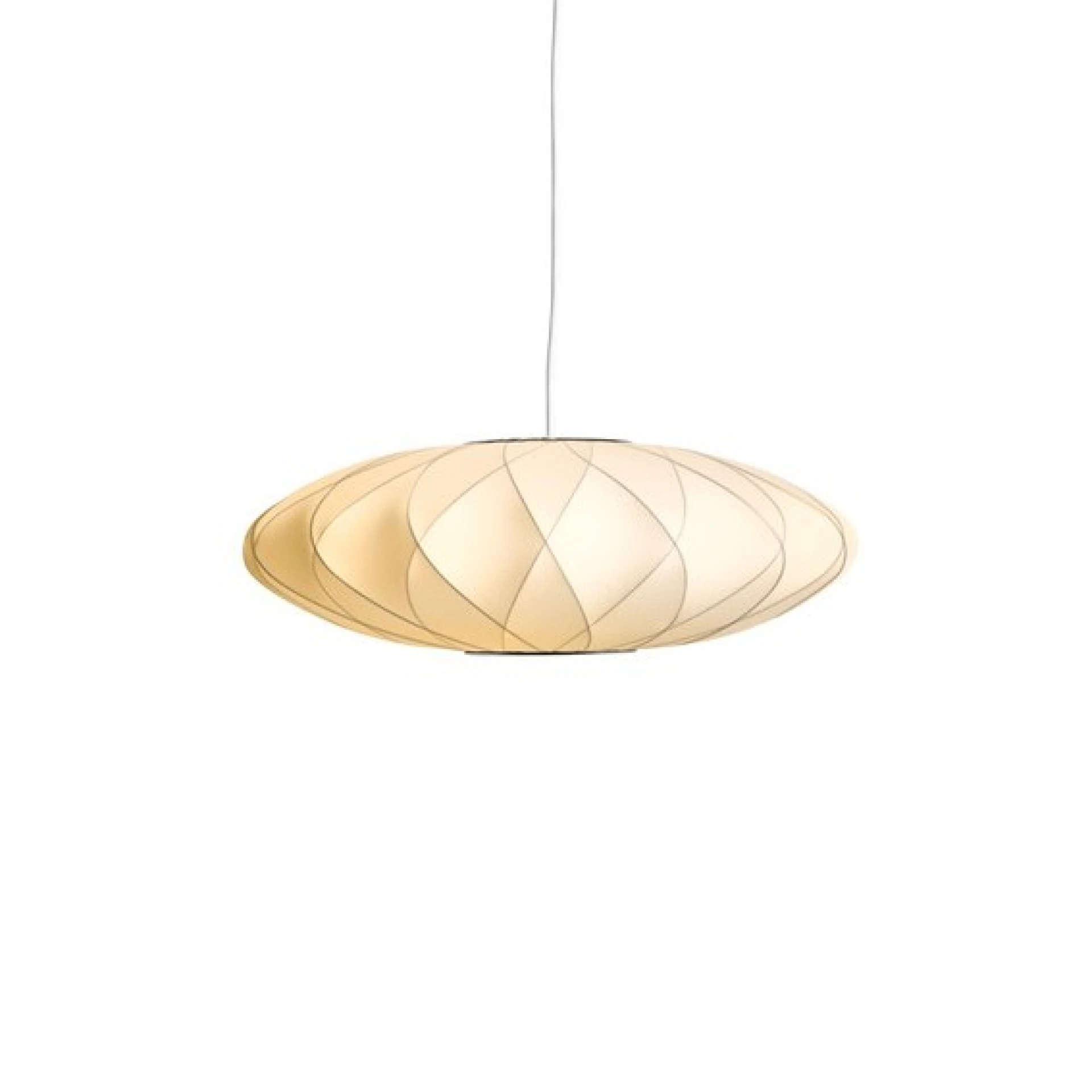 Nelson Saucer Crisscross Bubble Pendant S Off-white 