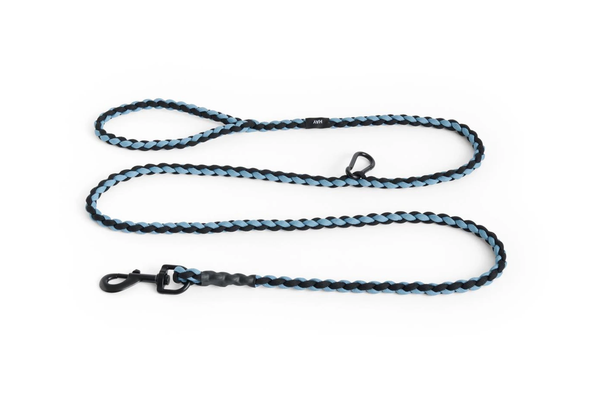HAY Dogs Leash Braided Adjustable M/L Blue, black