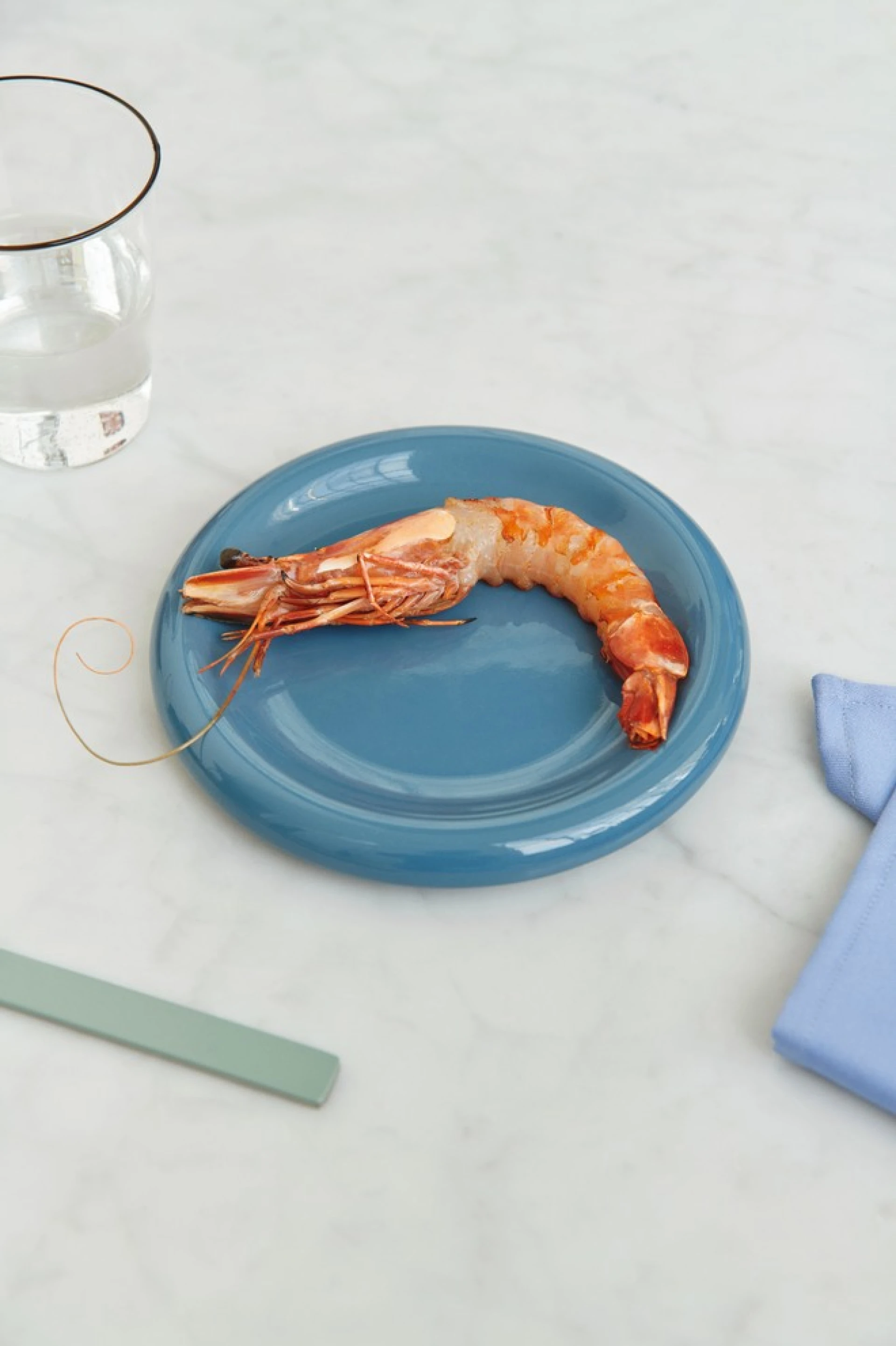 Barro Plate Set of 2 Ø18 Dark blue