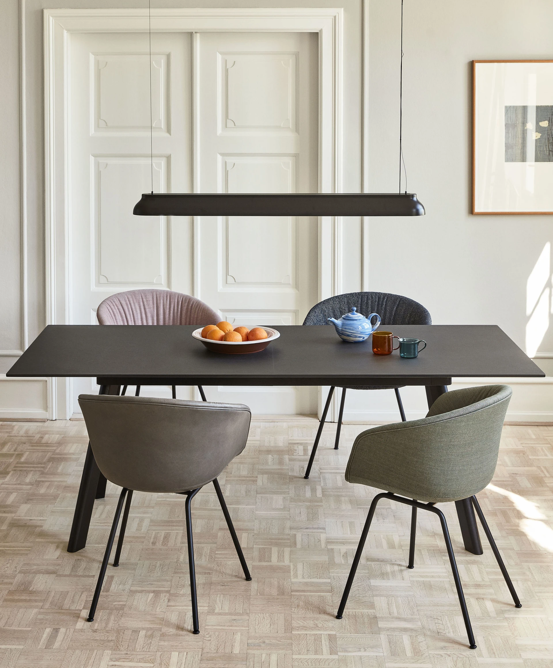 PC linear pendant soft black