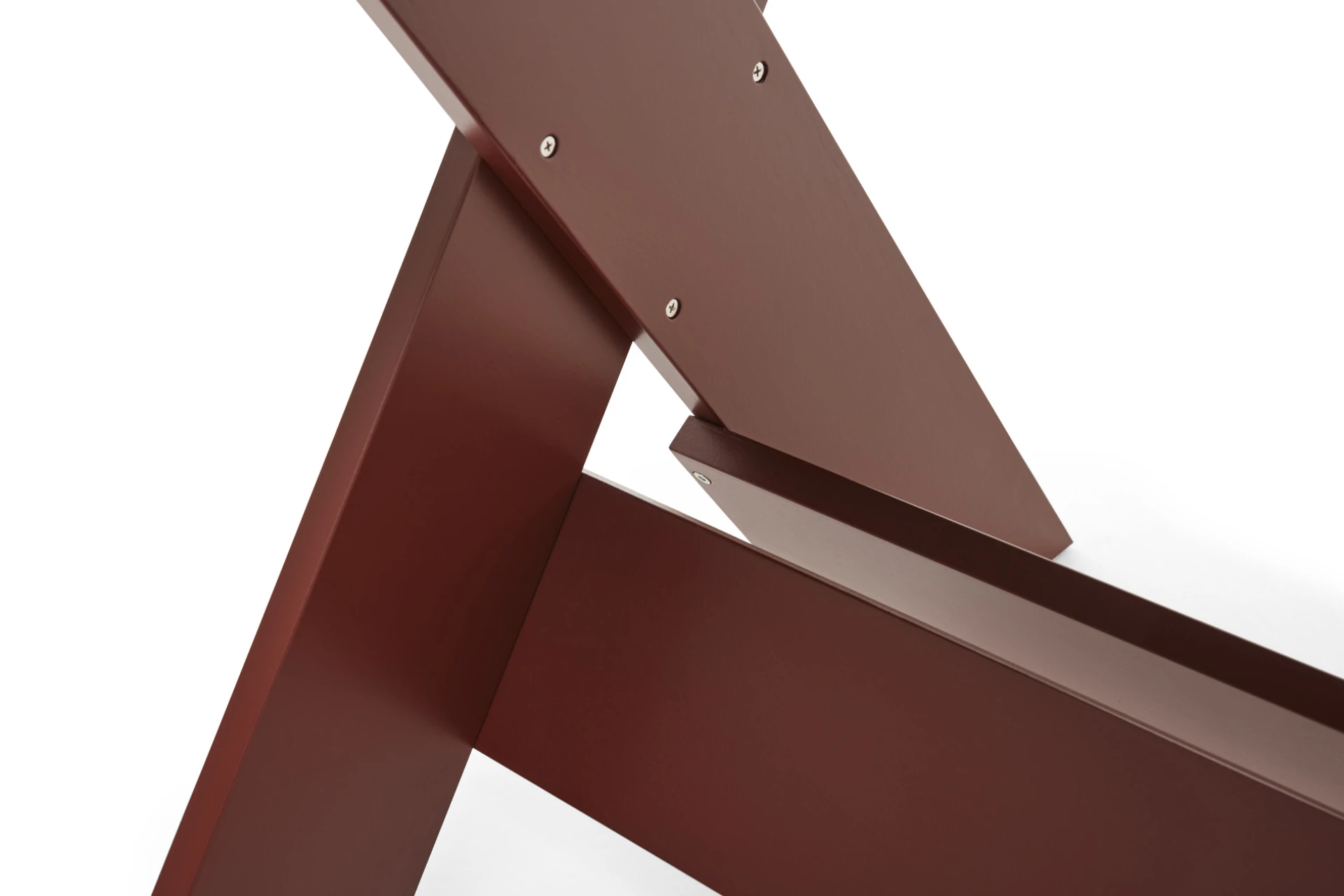 Crate Dining Table L230 Iron red