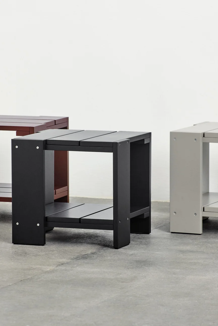 Crate Side Table Black